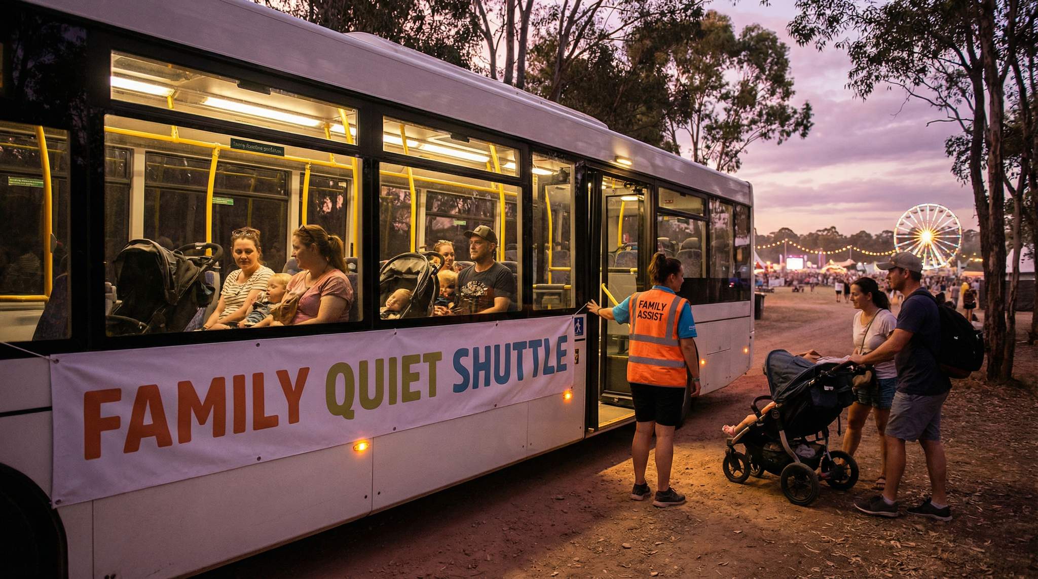 Family Quiet Cars on Festival Shuttles: A Calm Transit Option for Families