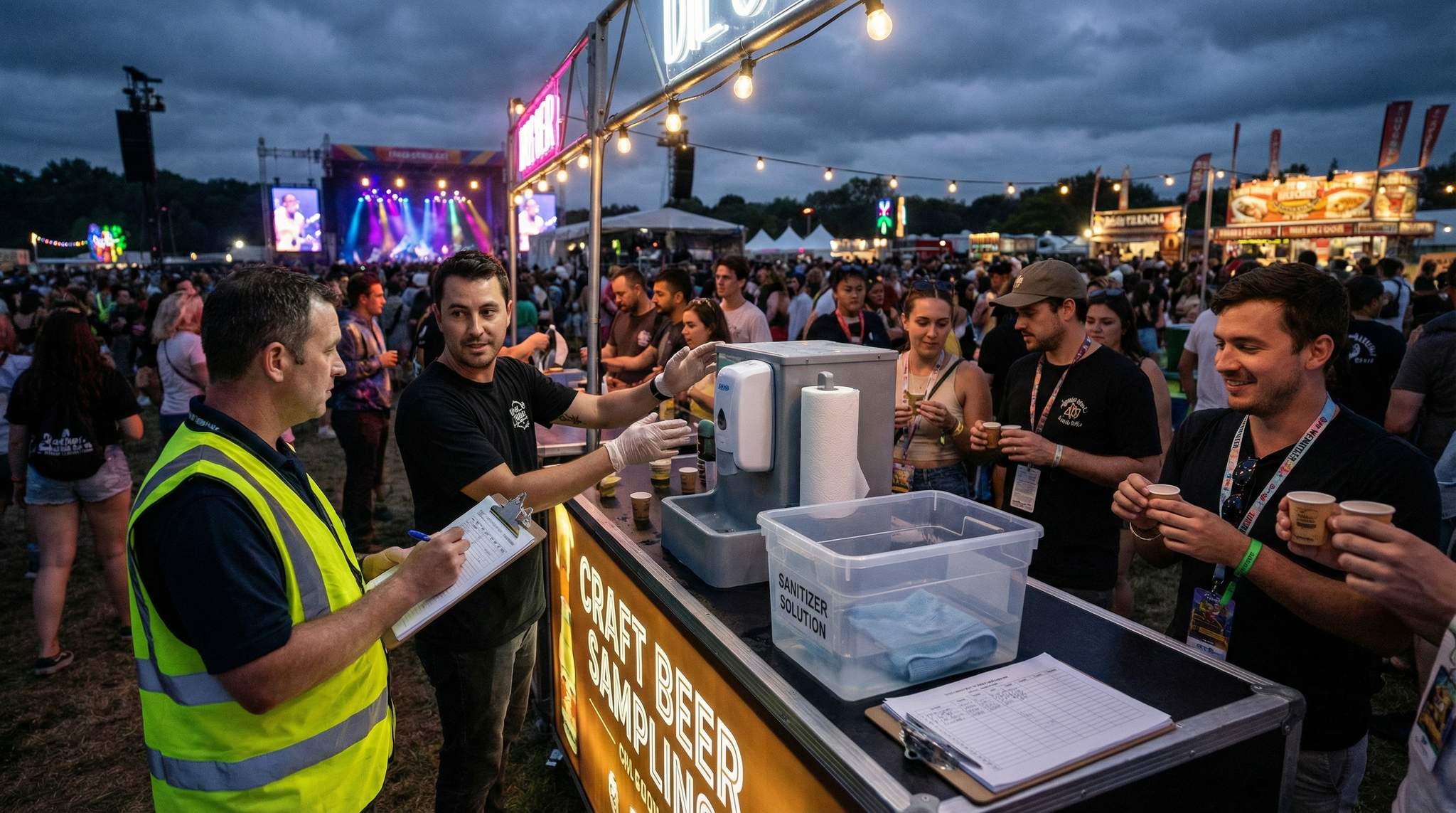 Festival Beverage Sampling Health Protocols (Non-Food) & Inspectors