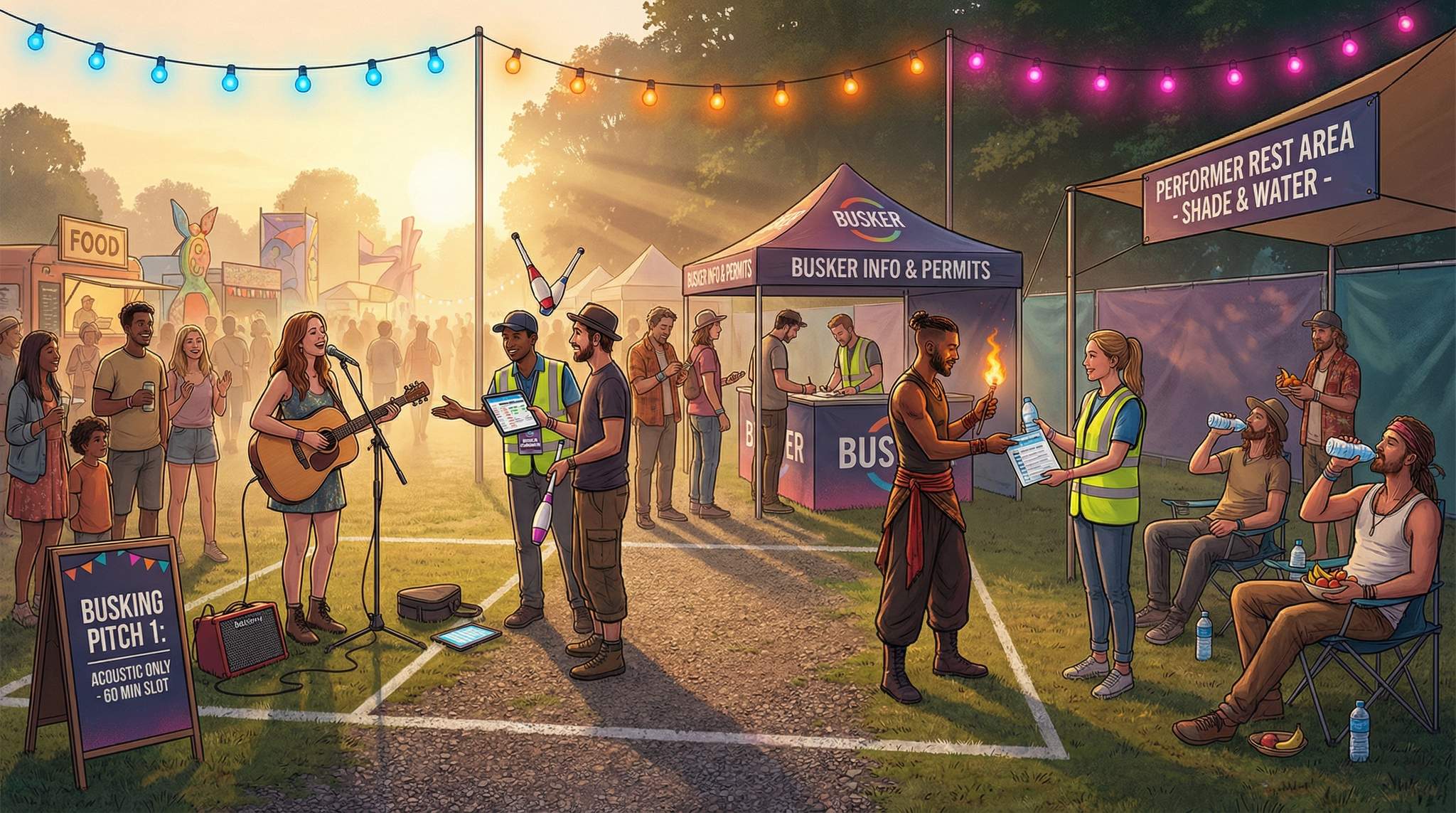 Festival Busking Policy: Pitches, Permits, and Performer Care
