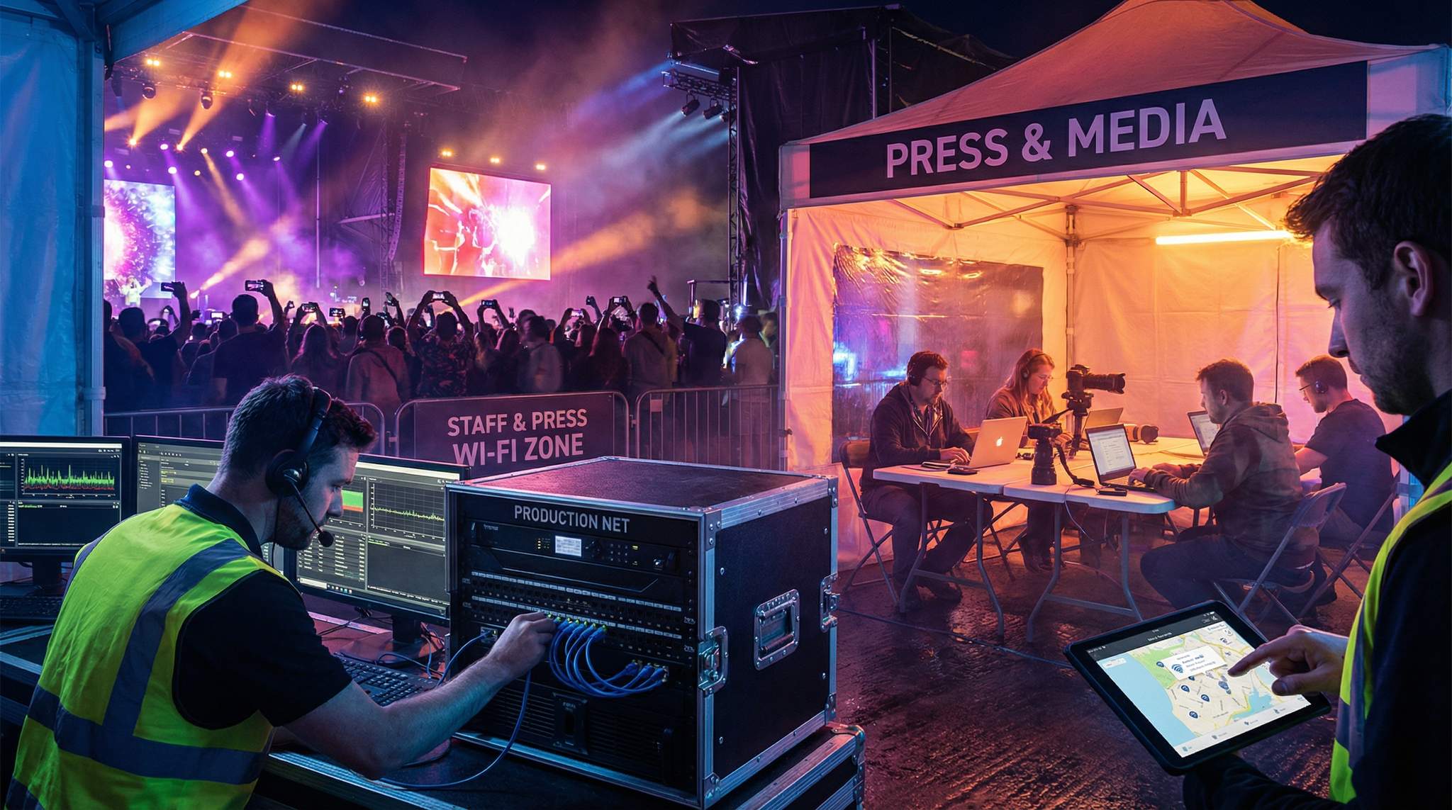 Festival Connectivity for Crew, Press, and Fans: Keeping Everyone Connected On-Site