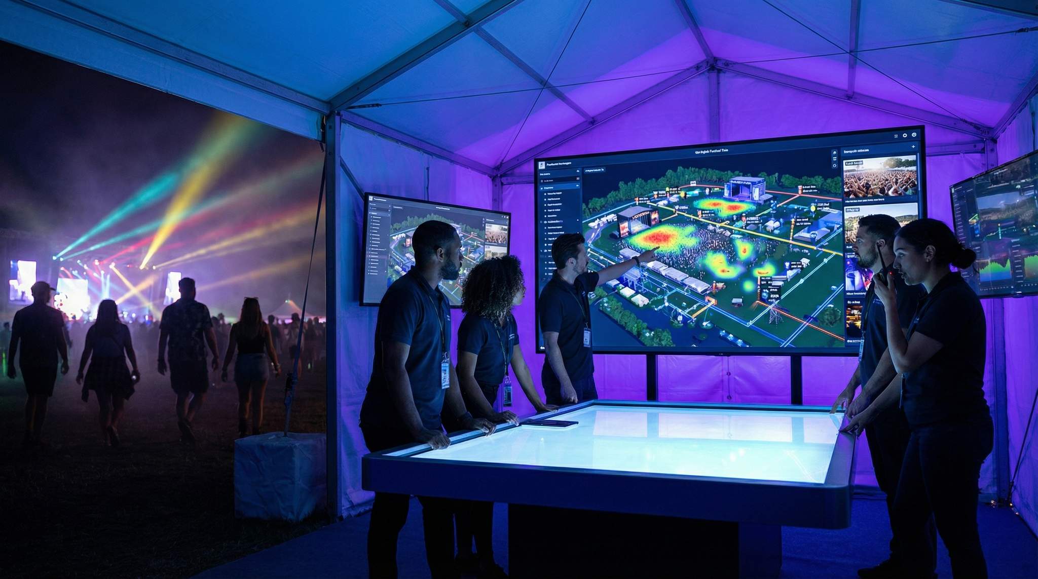 Festival Digital Twin: From CAD to Real-Time Command