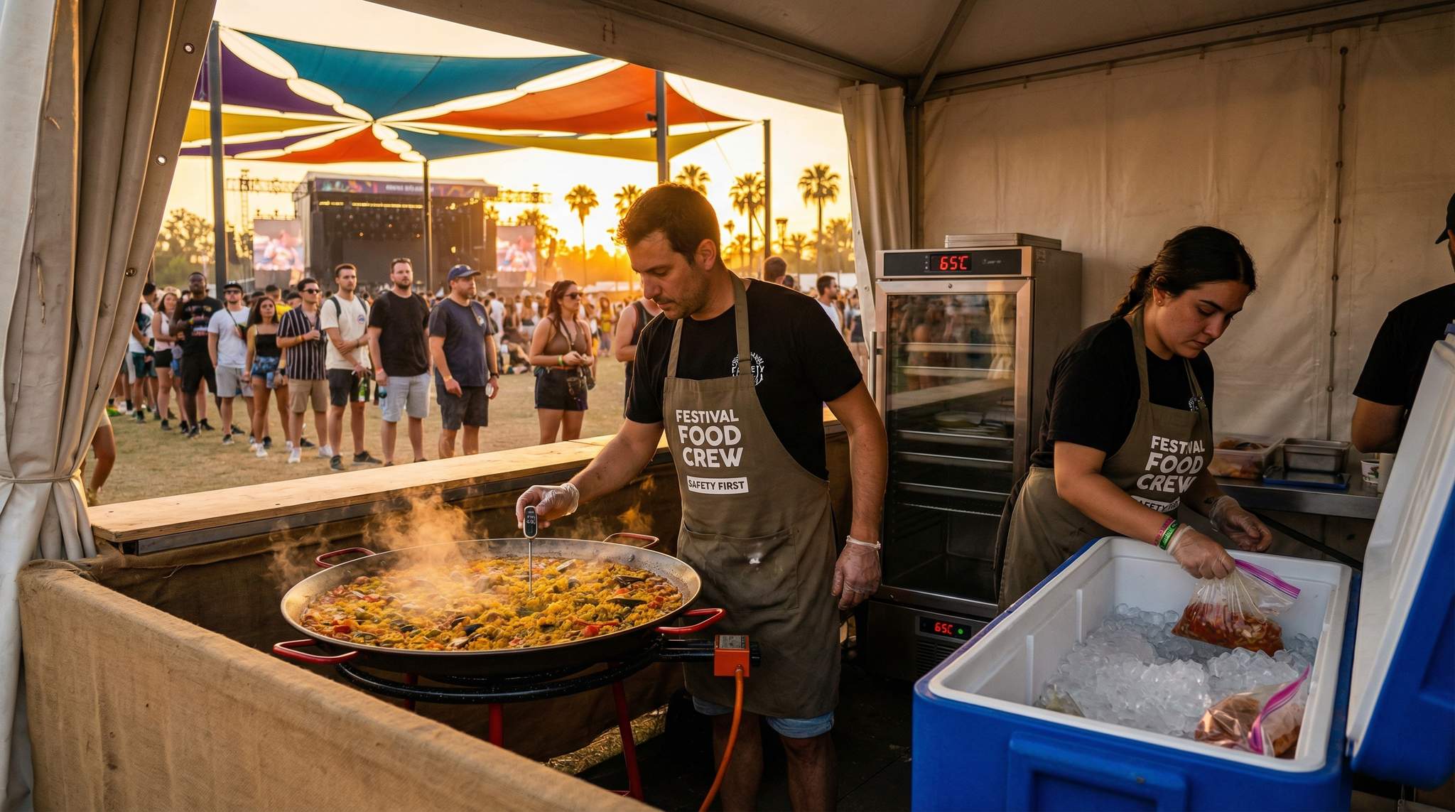 Festival Food Safety in Heat: Cold Chain and Hot-Holding