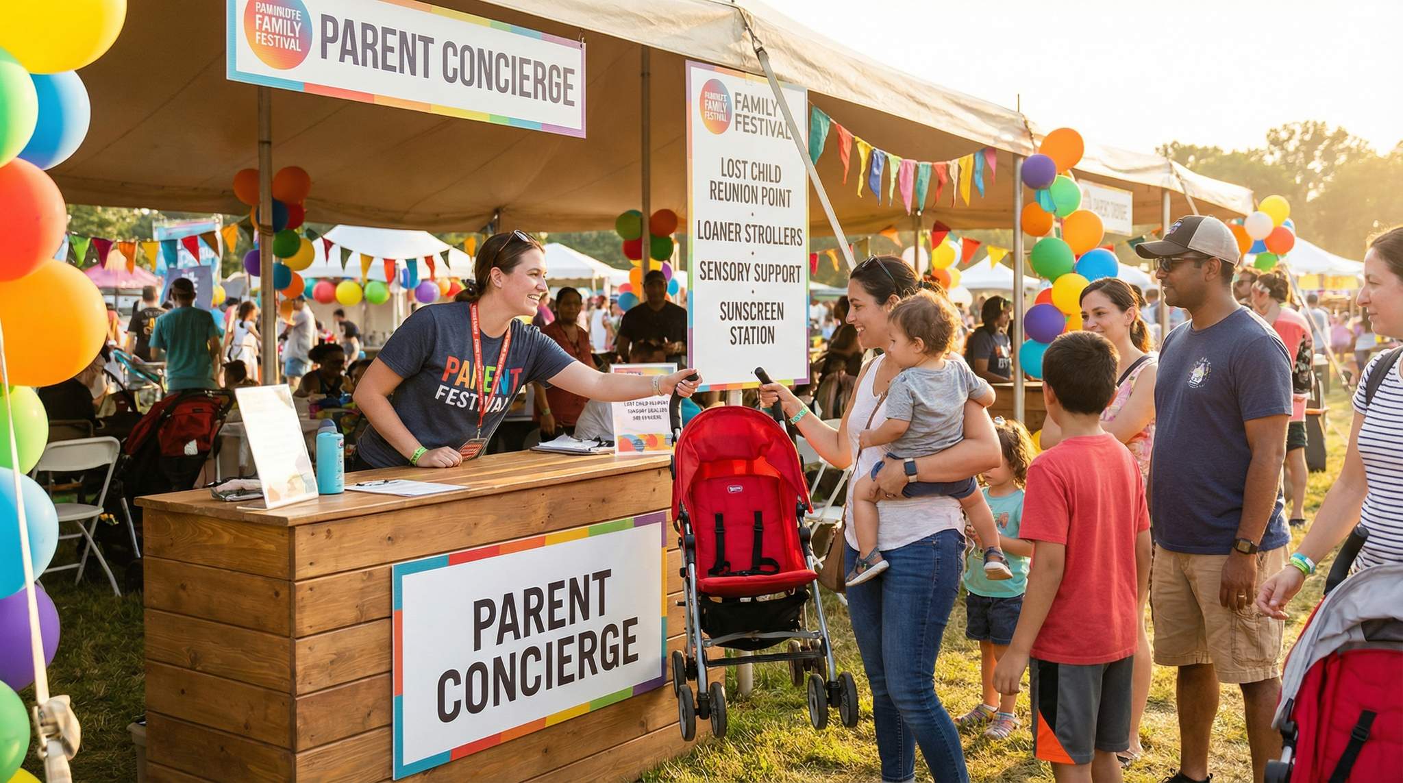 Festival Parent Concierge Desks: Real-Time Help for Real Family Problems