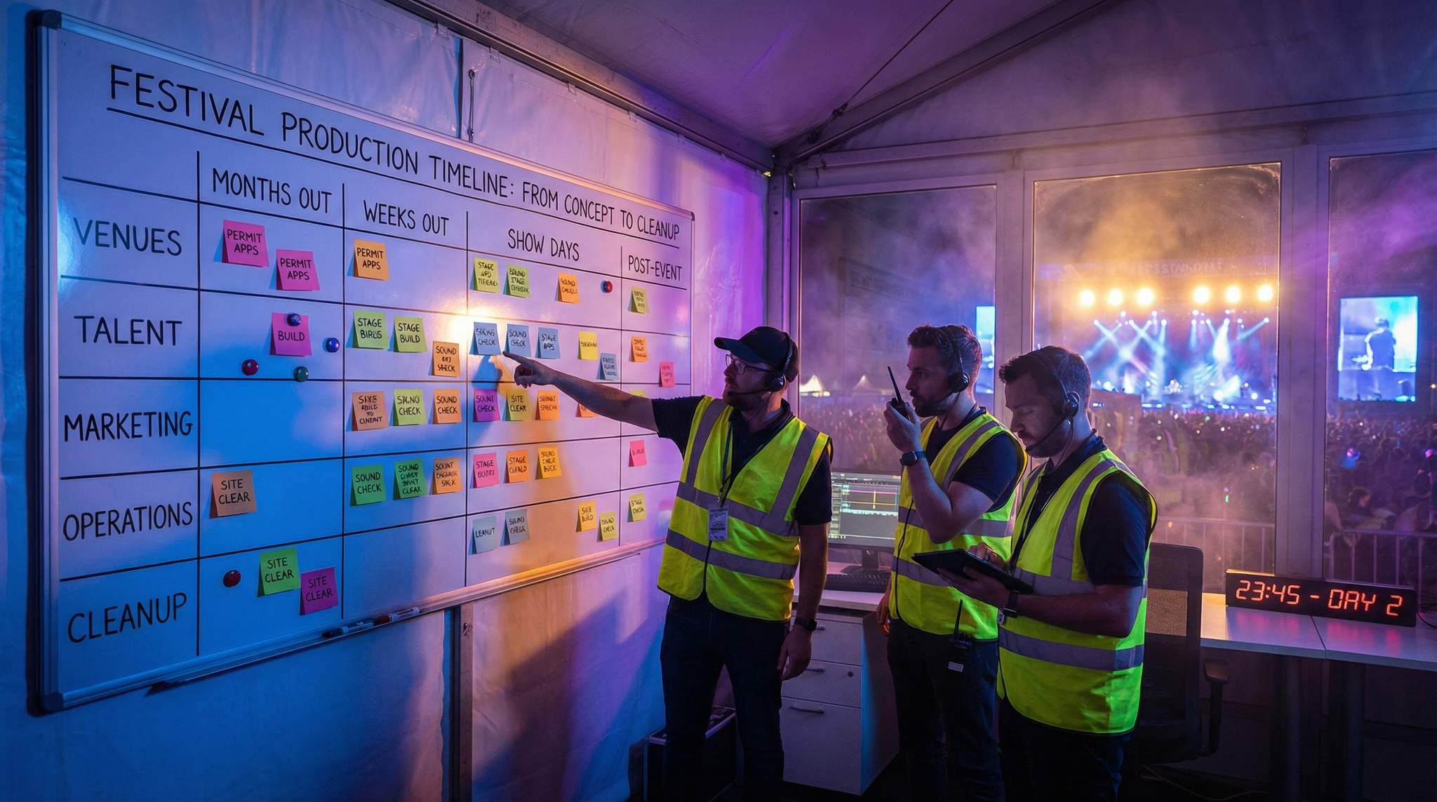 Festival Production Timeline: From Concept to Cleanup