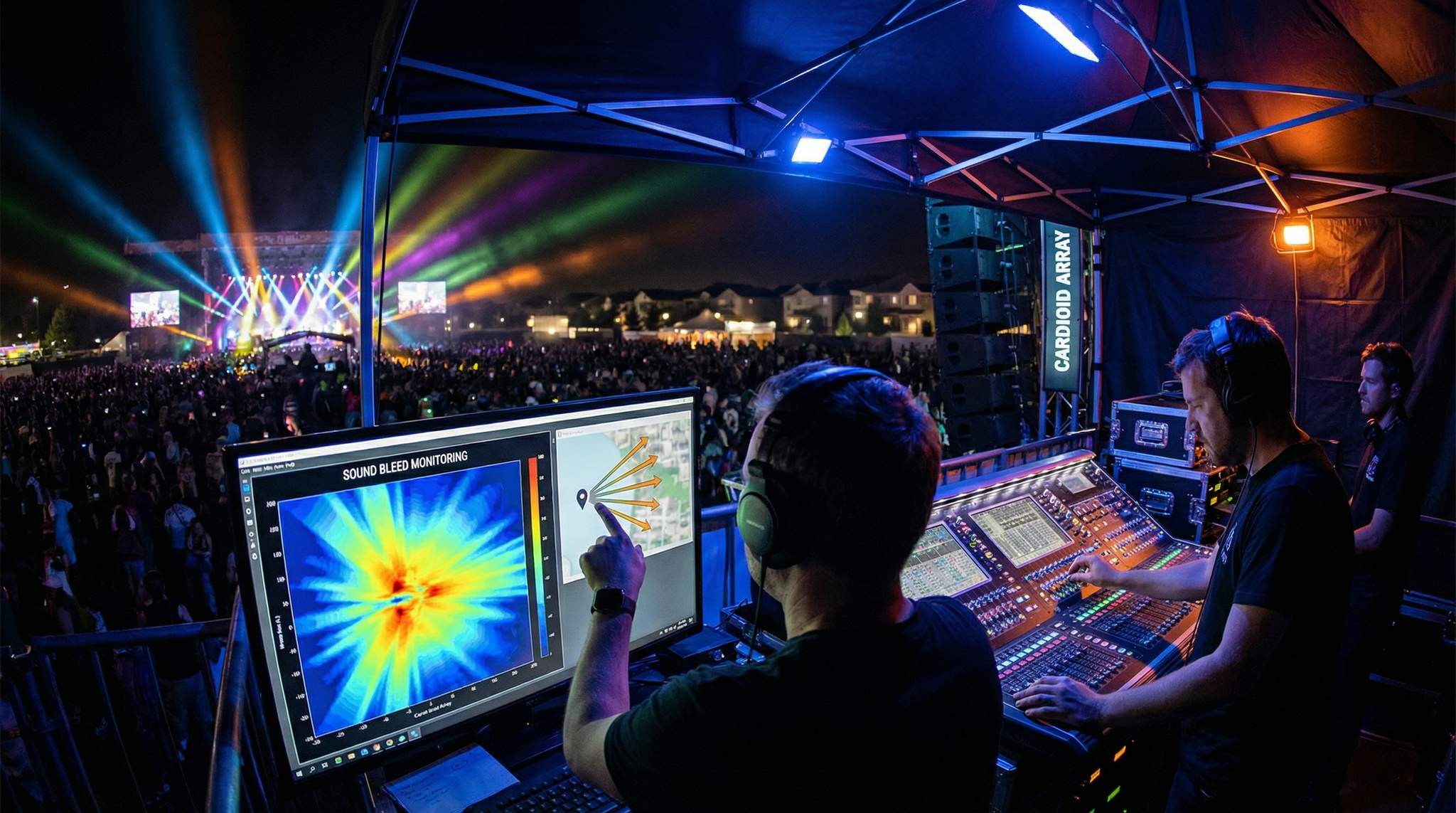 Festival Sound Bleed Control: Sound System Design for Many Neighbors