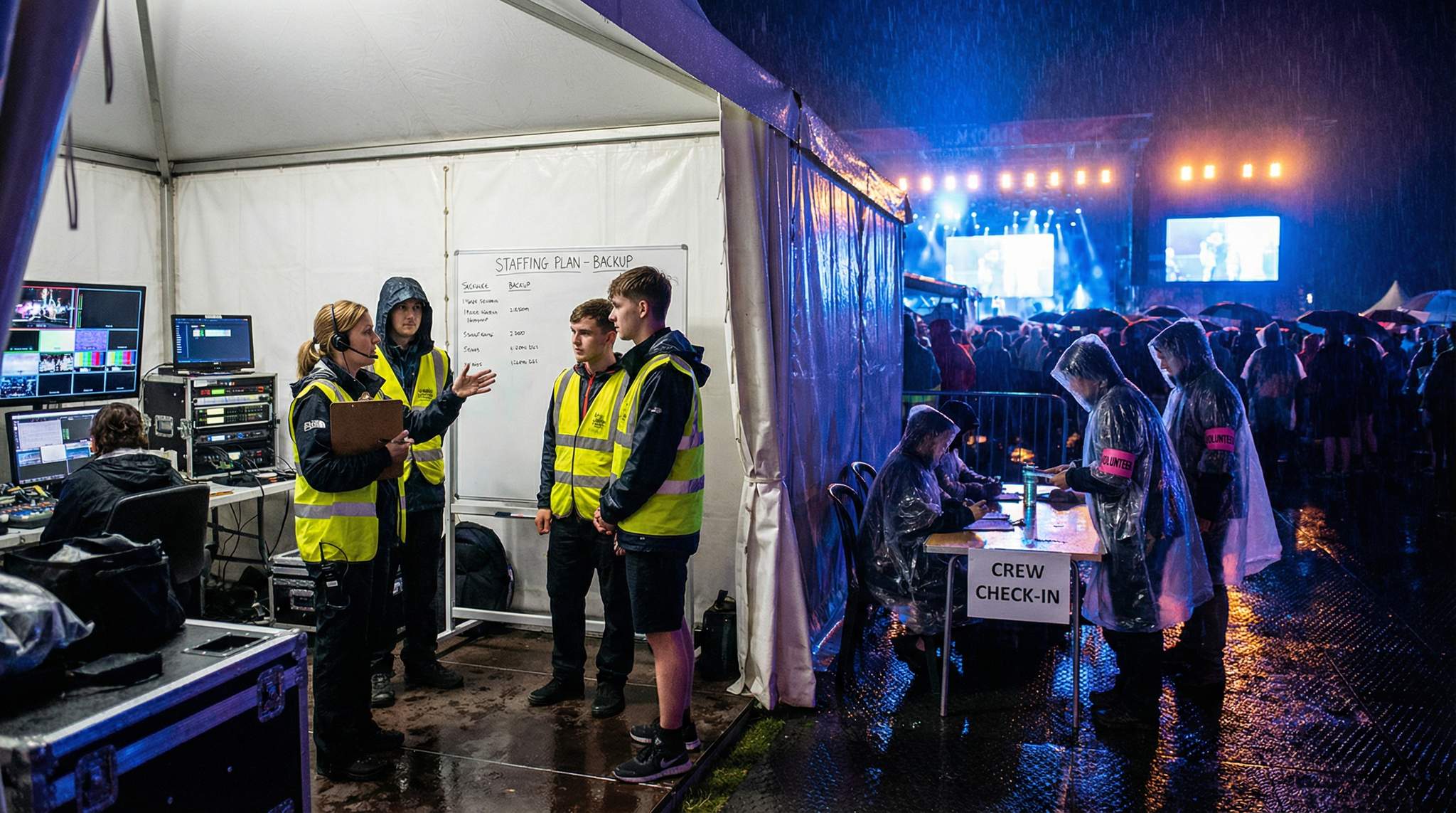 Festival Staffing Contingencies and Backup Labor