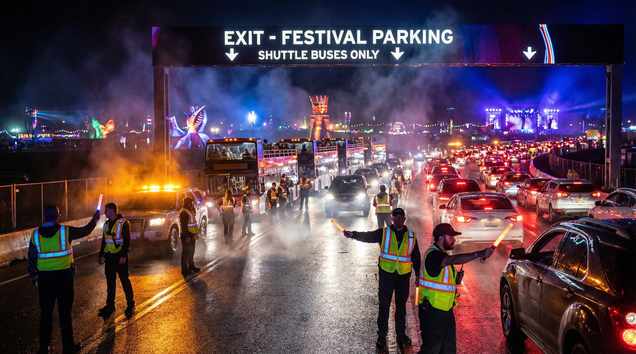Festival Transportation and Traffic Control During the Event