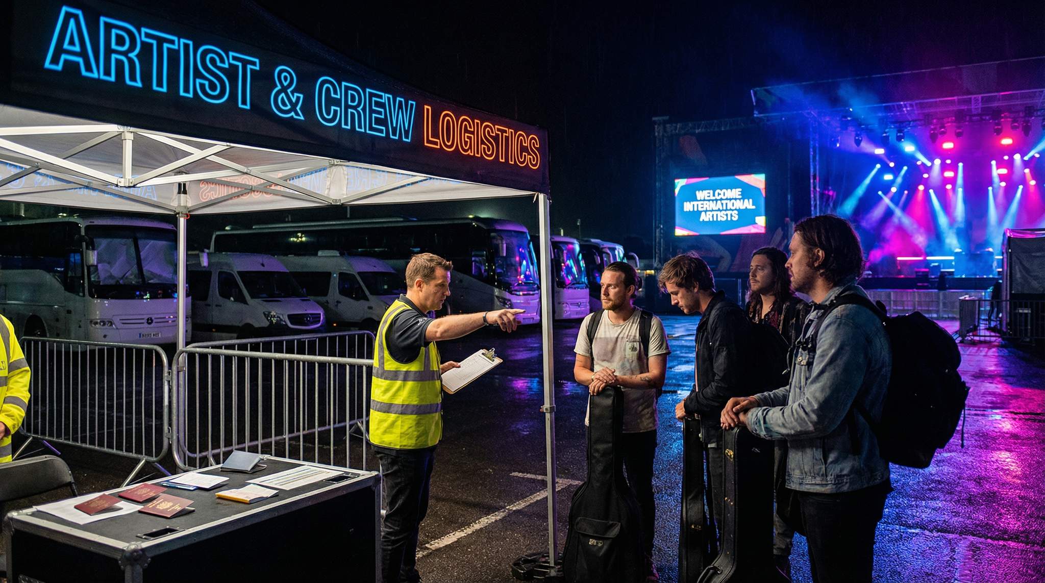 Festival Travel Logistics for Artists and Crew