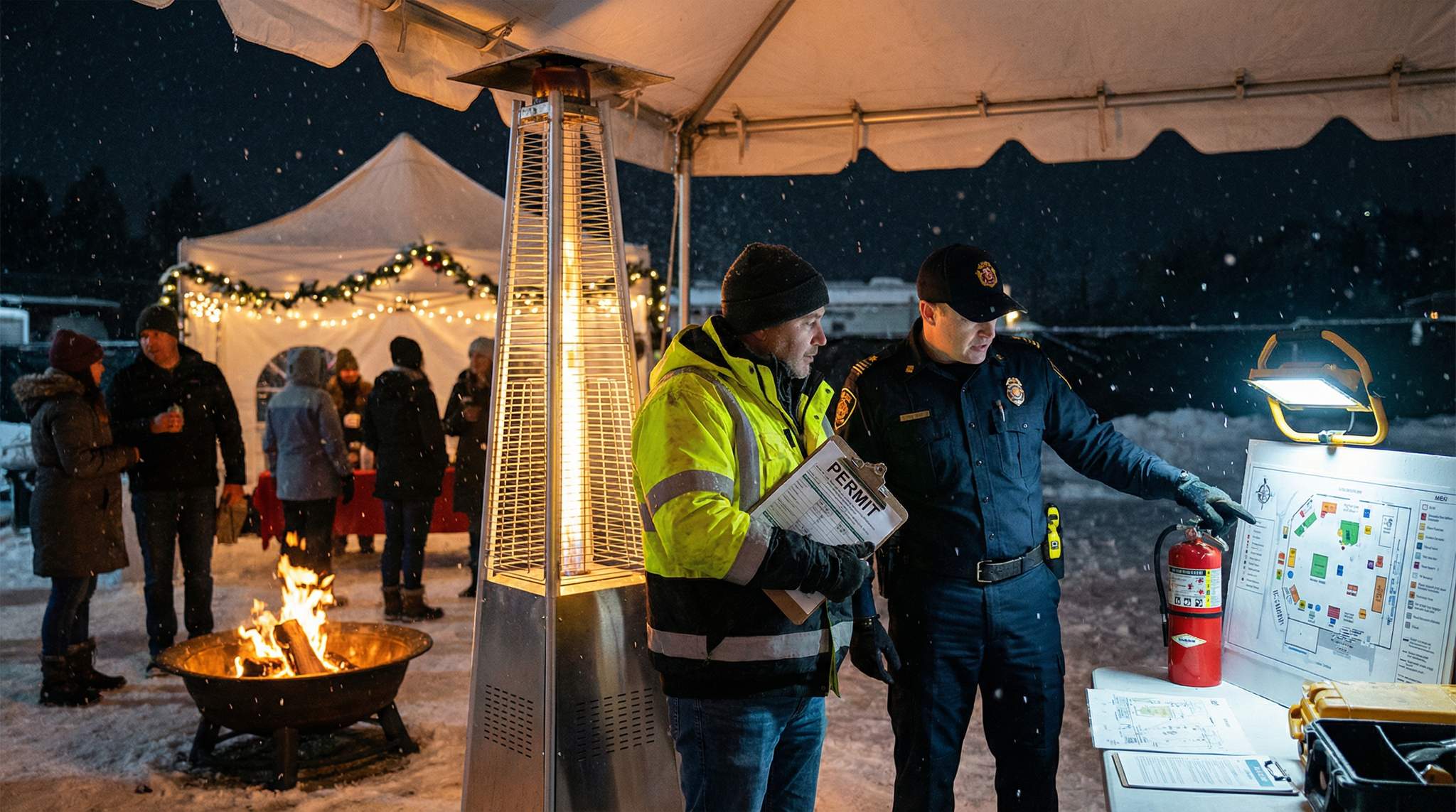 Fire and Heat: Permitting and Safe Heater Operations at Winter Festivals