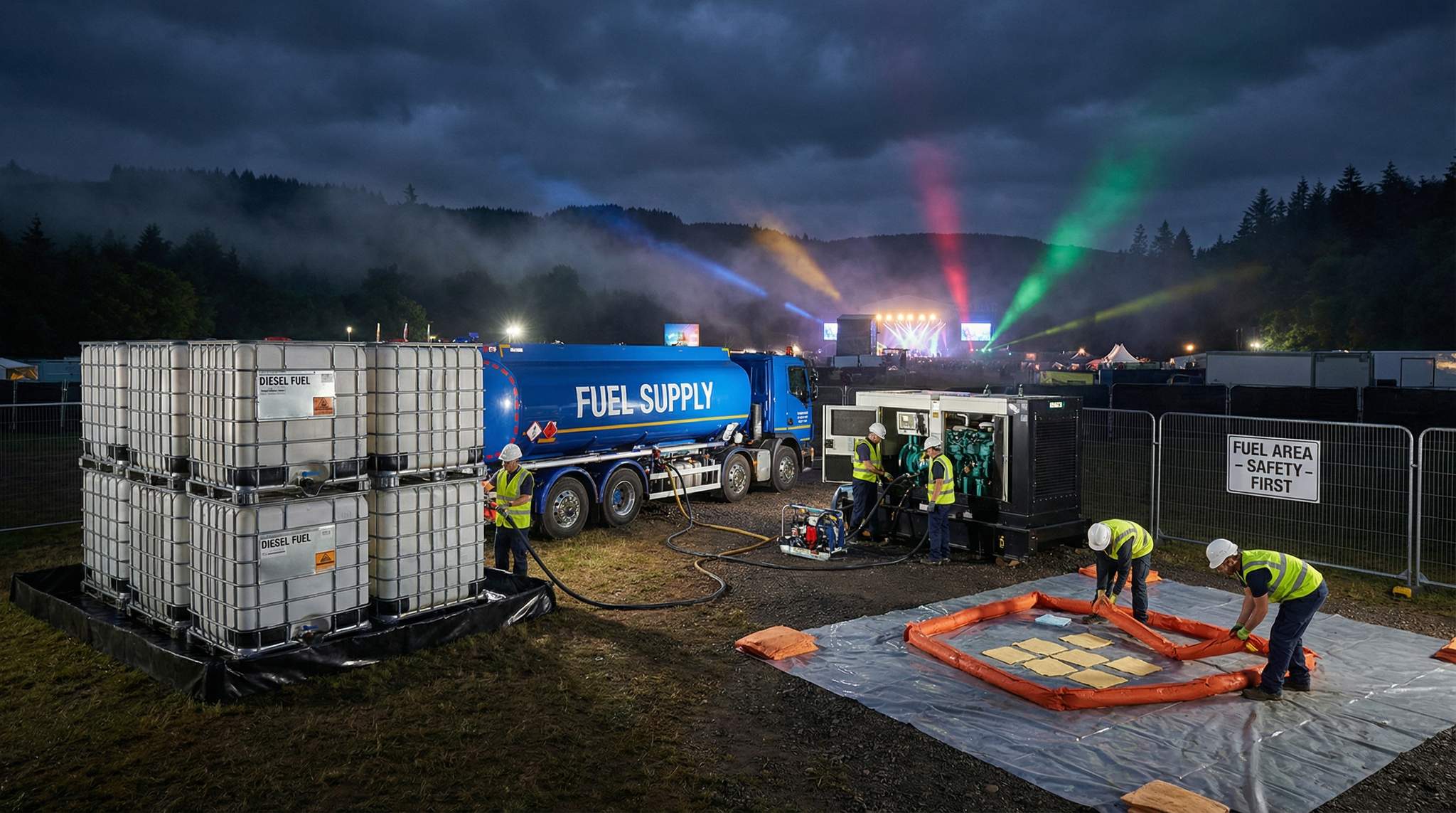 Fuel Supply Chains, Storage & Spill Response for Remote Festivals