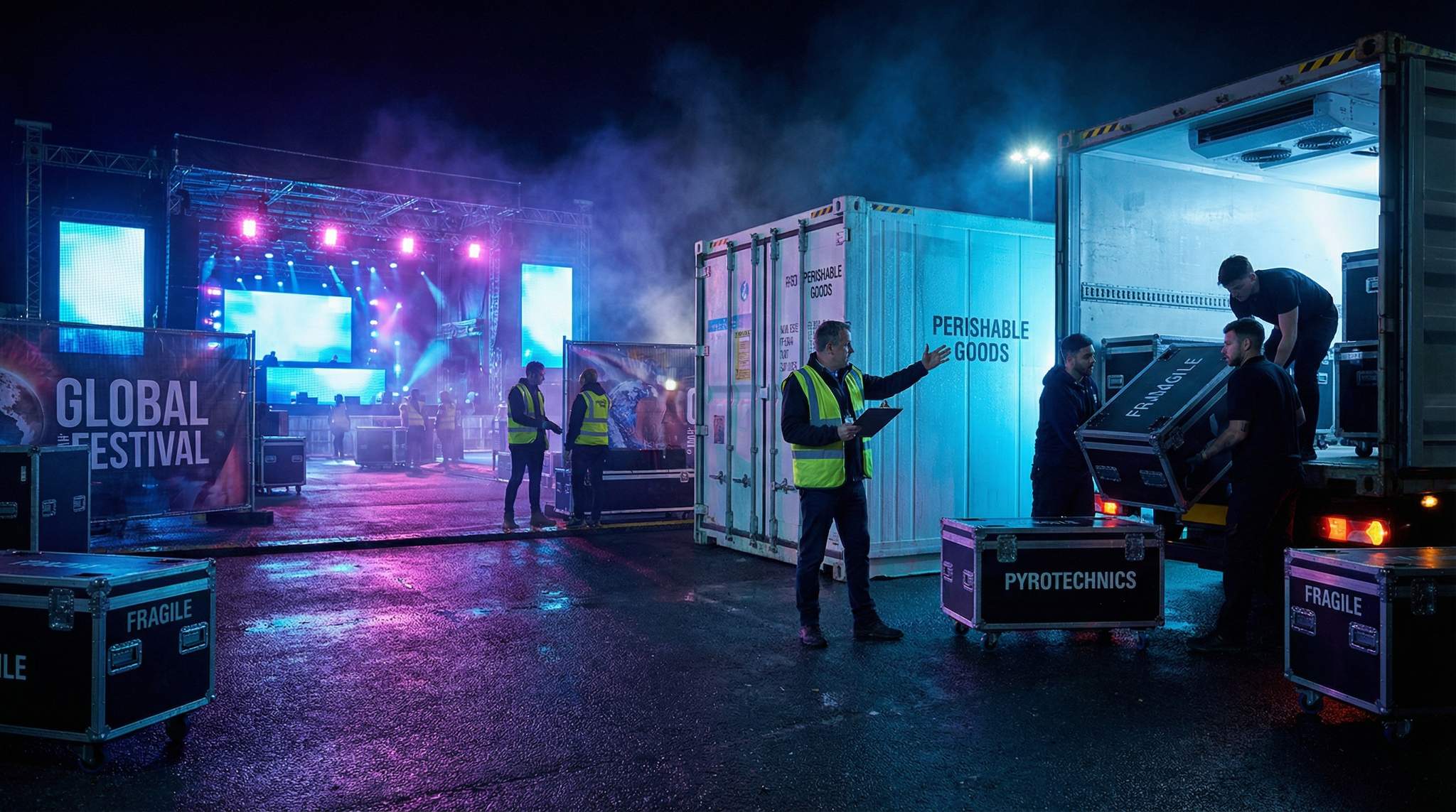 Global Festival Logistics: Shipping Perishables and Special Items