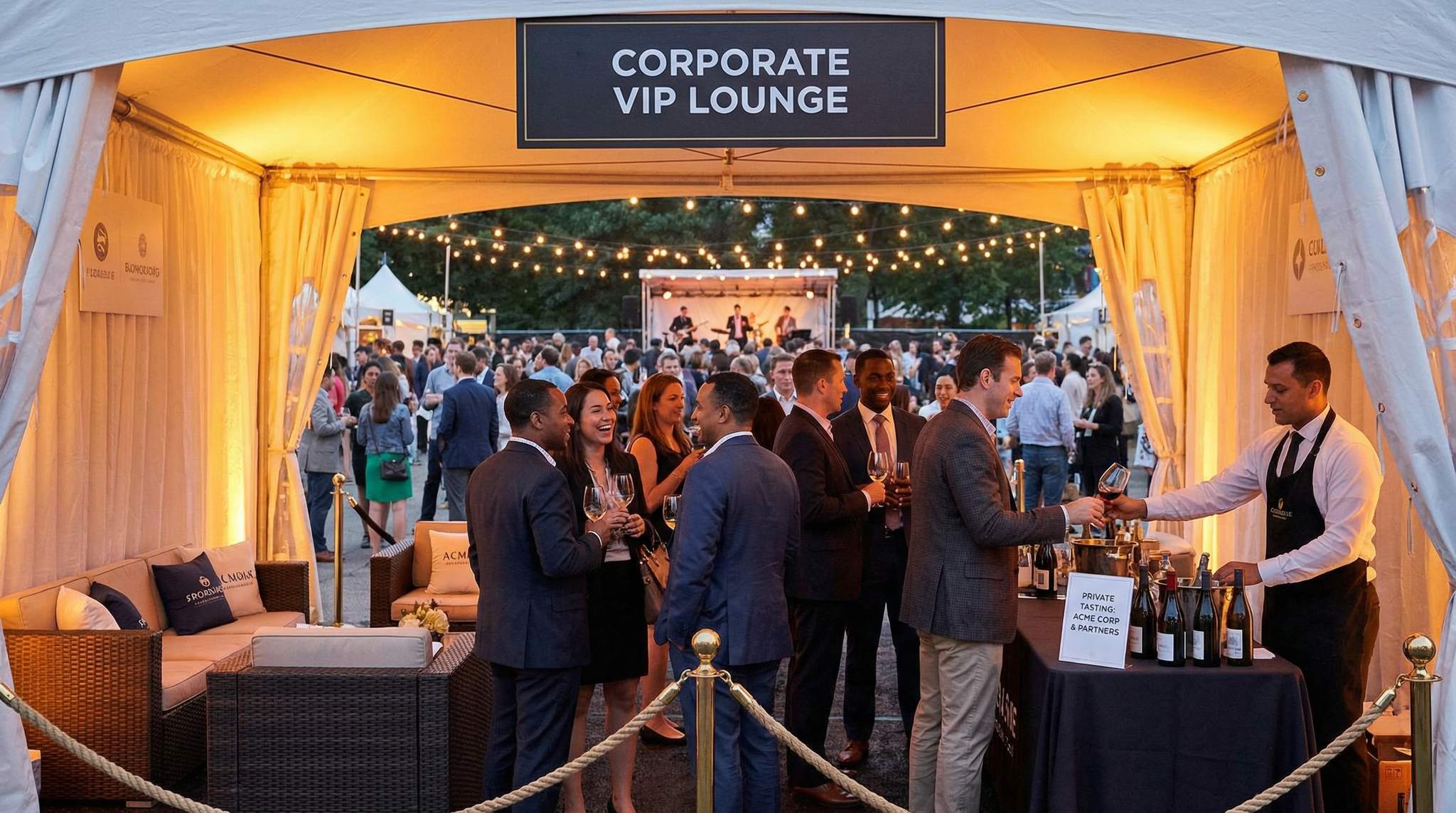Group Sales & Corporate Hospitality at Wine Festivals: High-Yield Packages, Lounges, and Private Tastings for Companies