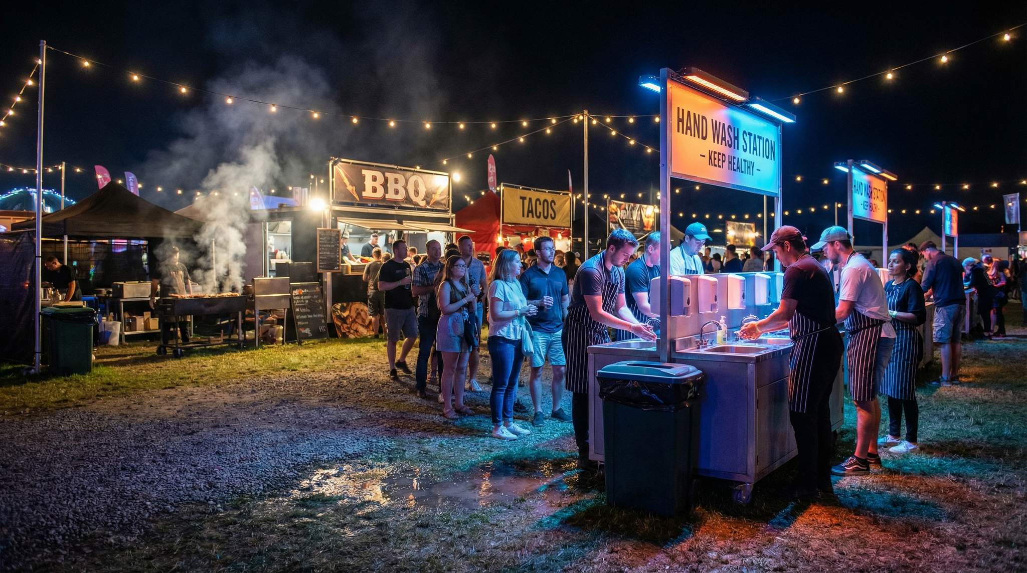 Handwashing Stations at Food Festivals: How Many You Need and Where to Put Them