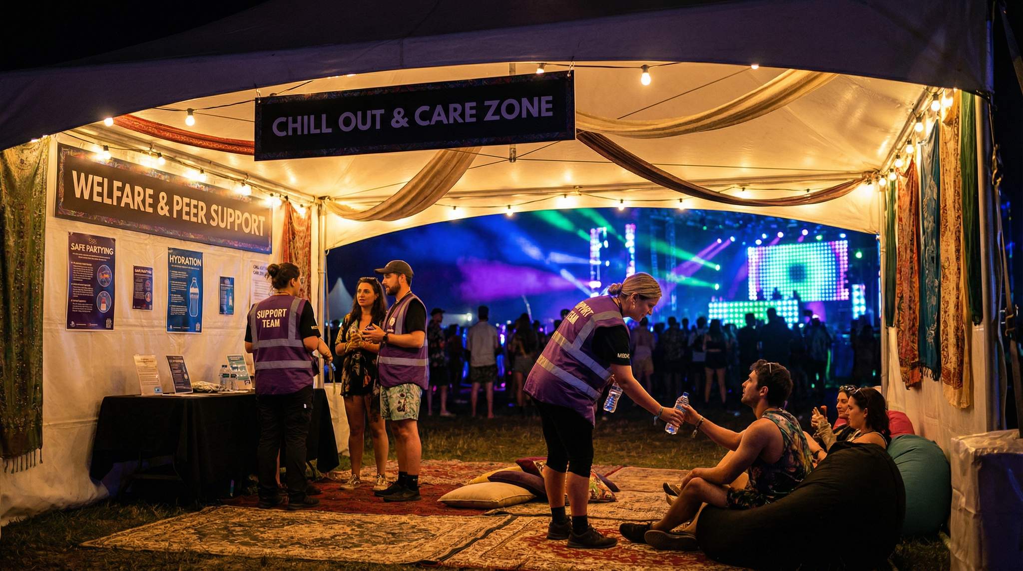 Harm Reduction & Peer Support at Festivals (Within Local Law)
