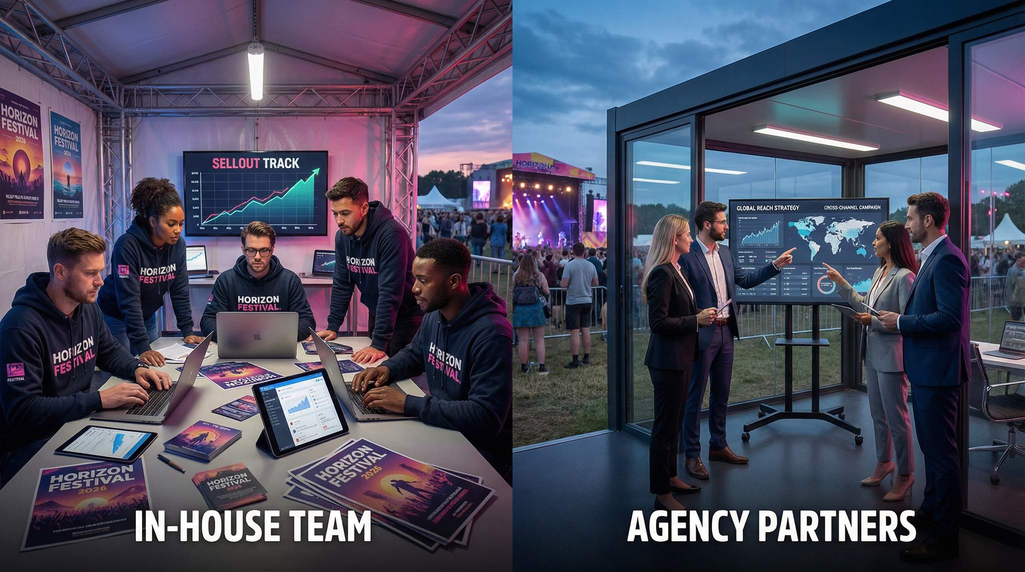 In-House vs Agency: Building the Right Event Marketing Team for 2026 Sellouts
