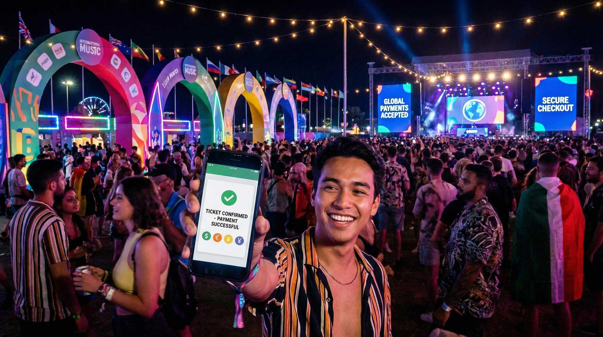 International Payment Acceptance & SCA Compliance for Destination Festivals