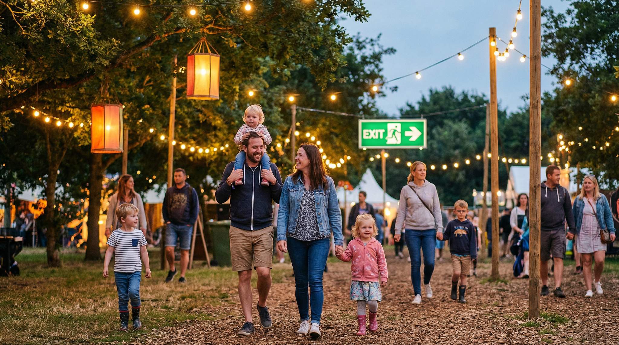 Kid-Safe Festival Lighting: Low Glare, Warm Tones, Clear Exits
