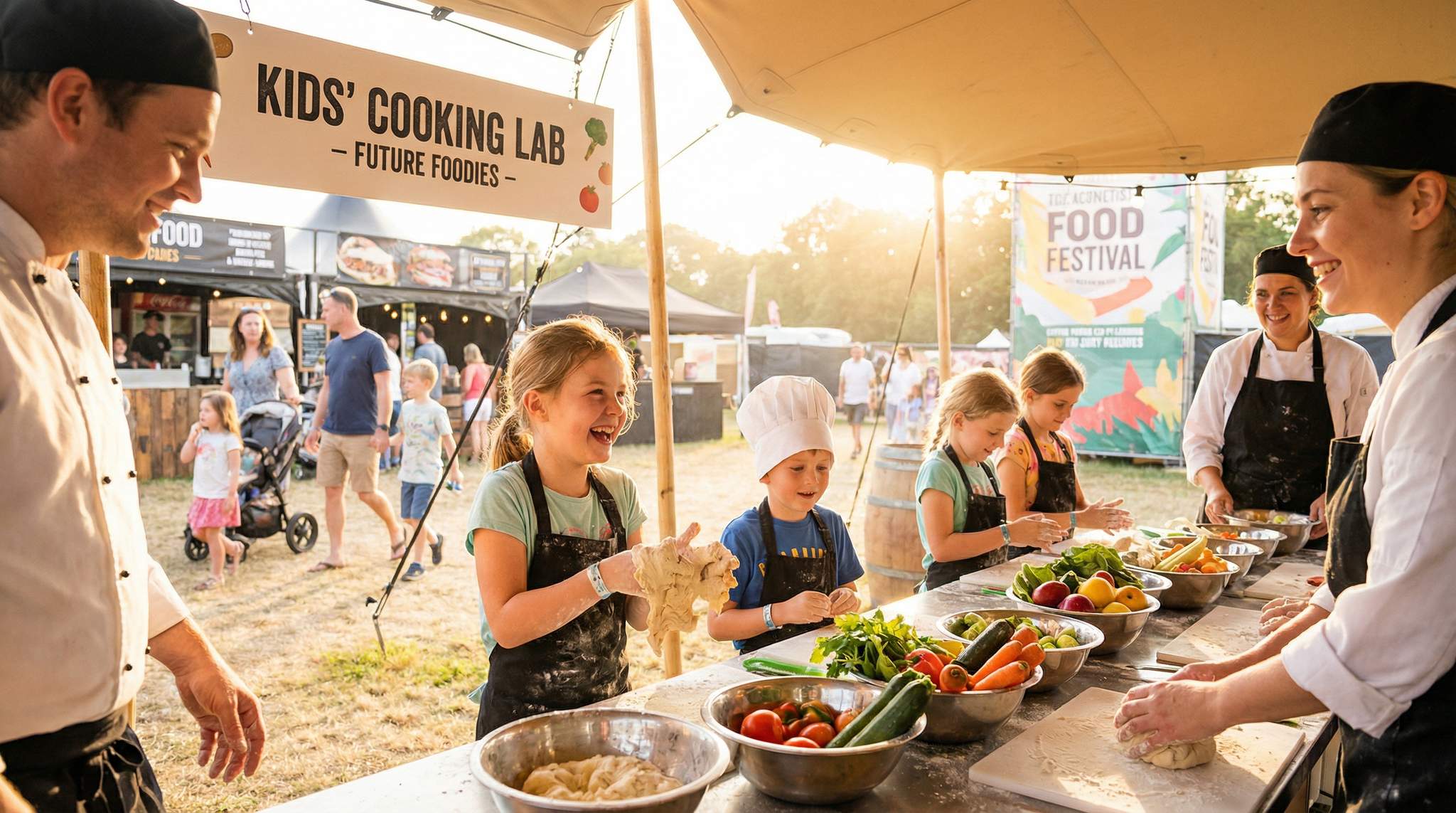Kids&rsquo; Cooking Labs & Family Programming: Engaging Future Foodies at Food Festivals