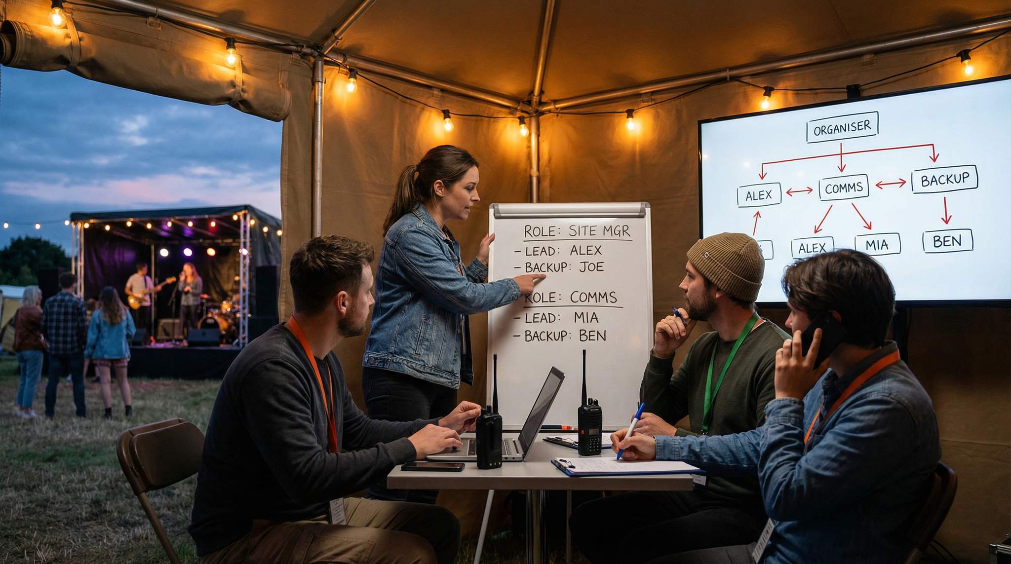 Lean Org, Clear Roles: Who Does What When Your Festival Team Is Small