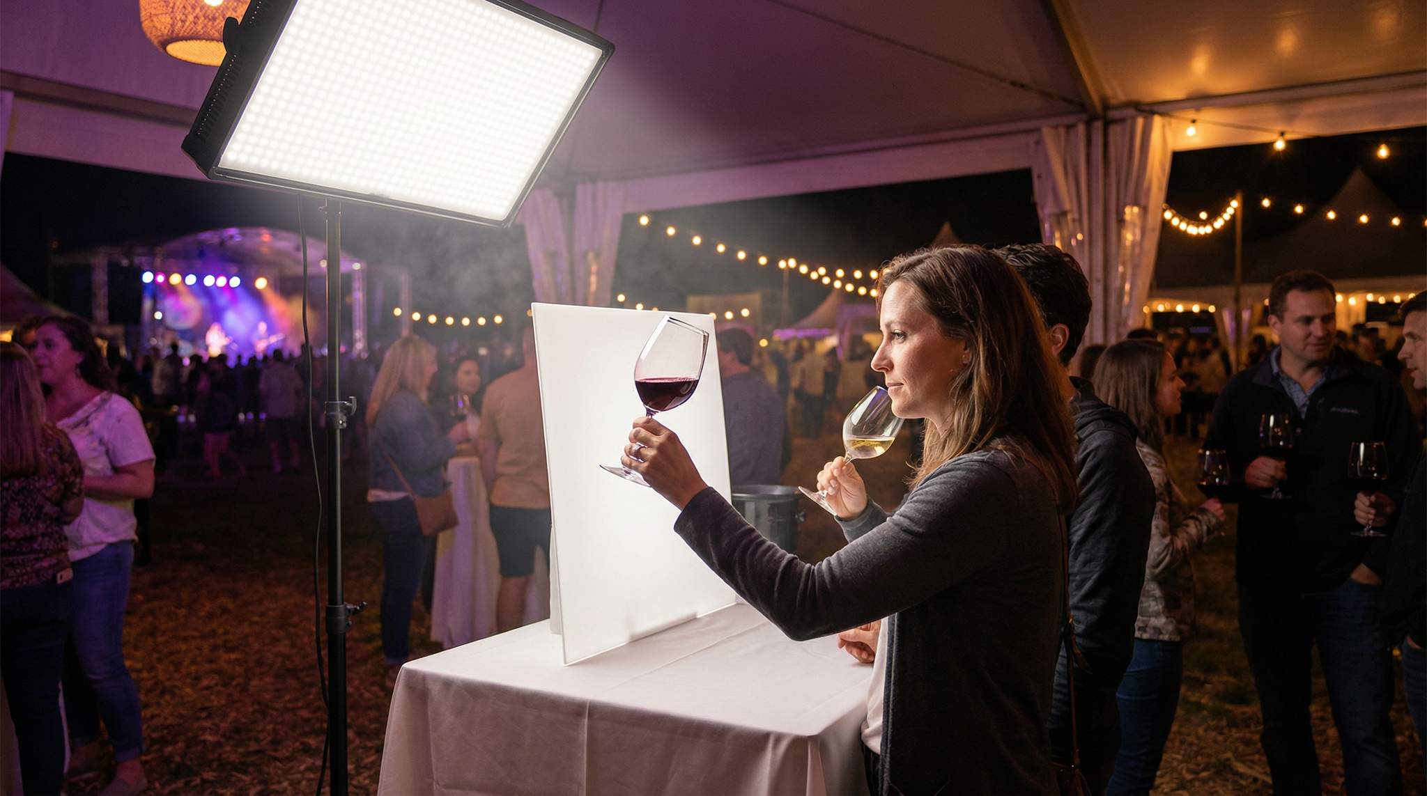 Lighting That Aids Color Assessment &ndash; Elevating Your Wine Festival After Dark