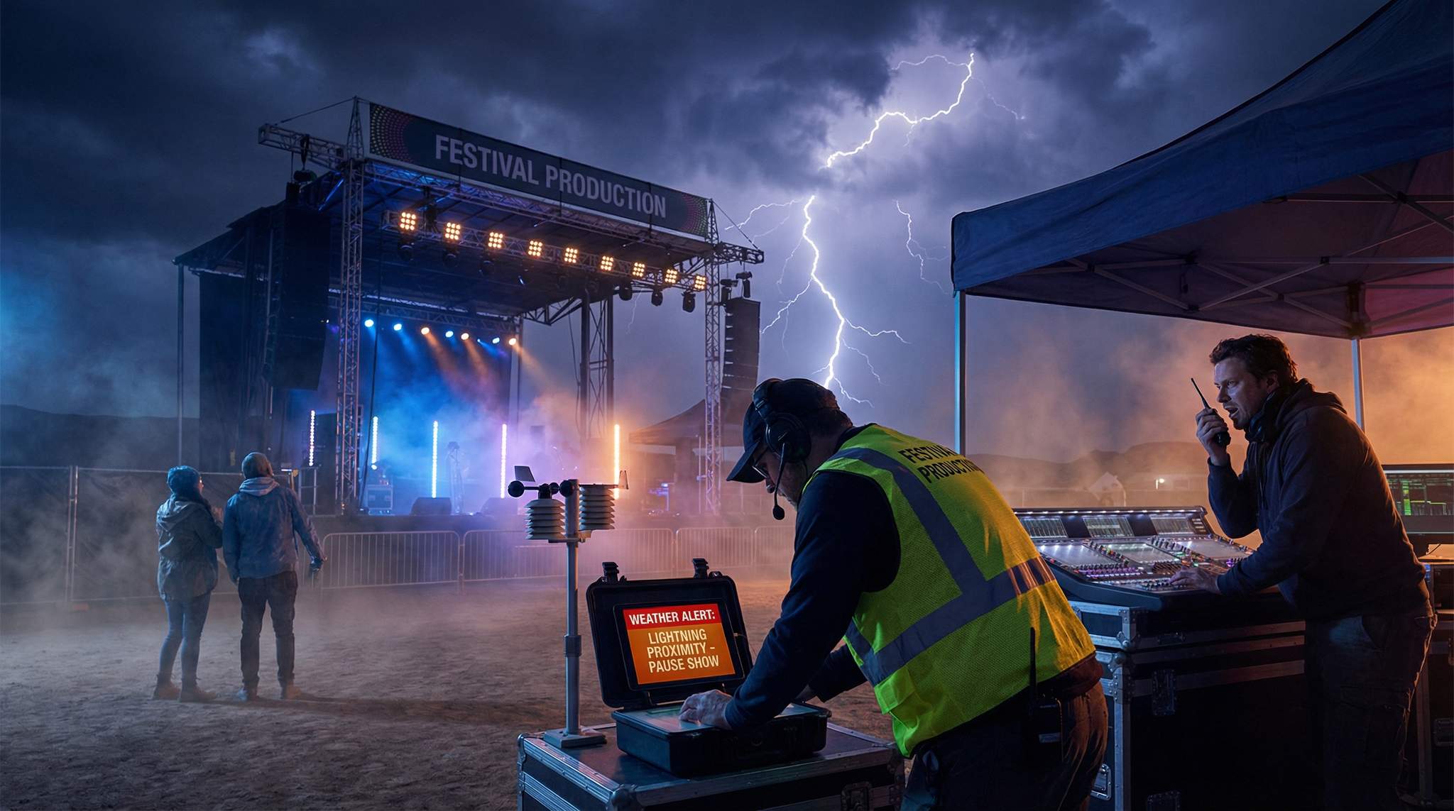 Lightning, Dust Storms, Blizzards: Environmental Triggers at Remote Festivals