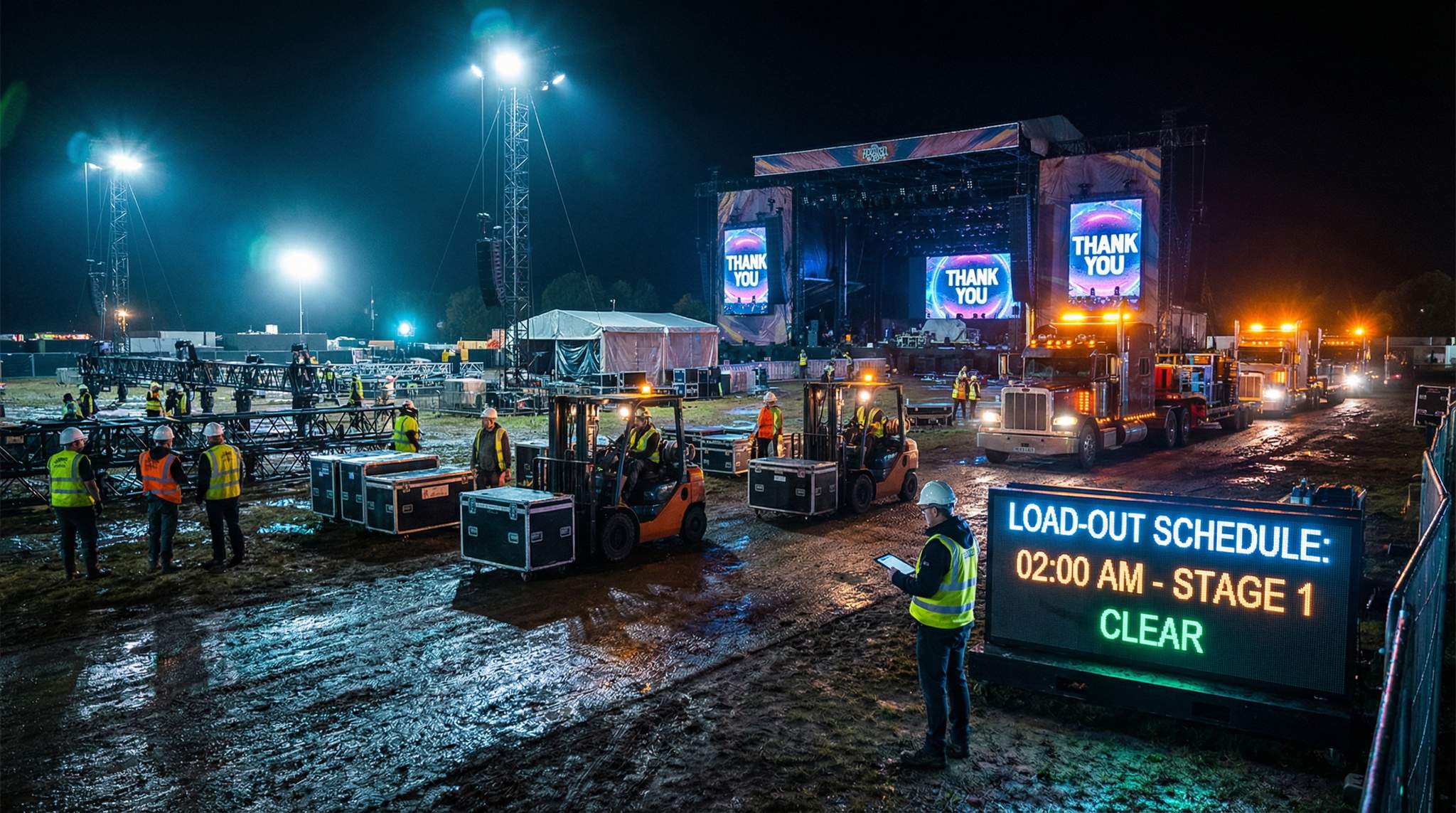 Load-Out and Strike Planning: Efficient Festival Teardown After the Event