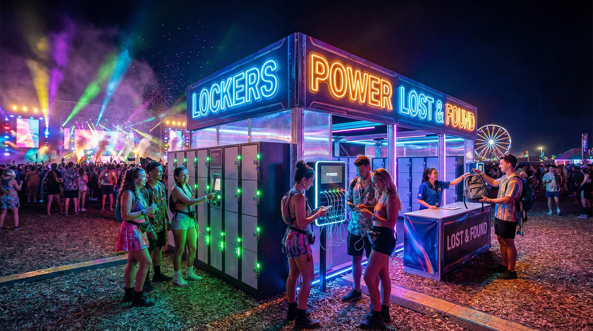 Lost & Found, Lockers & Charging: Keeping Festival Attendees Happy, Safe & Connected