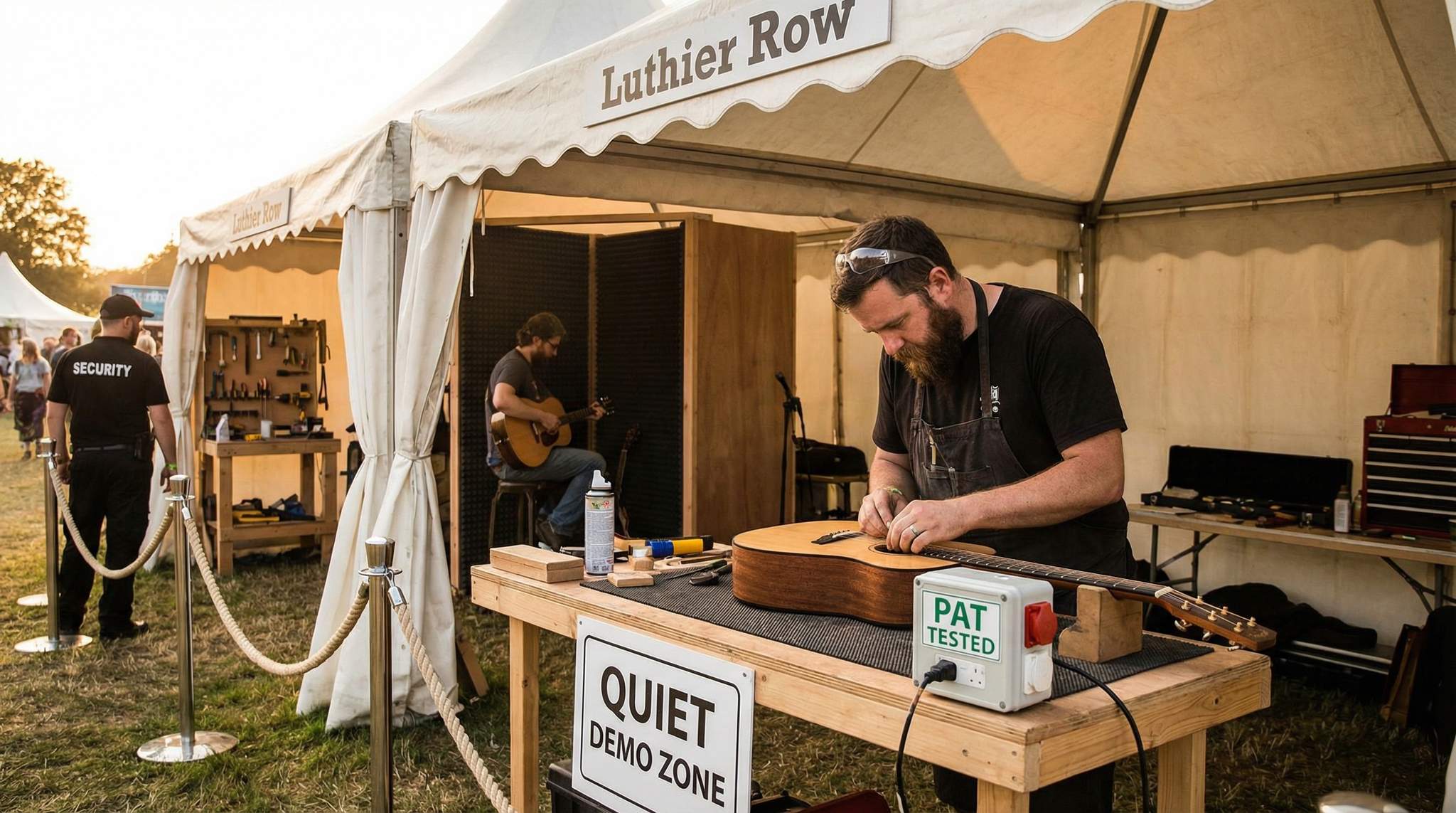 Luthier Row: Power, Noise, and Tool Compliance at Festivals