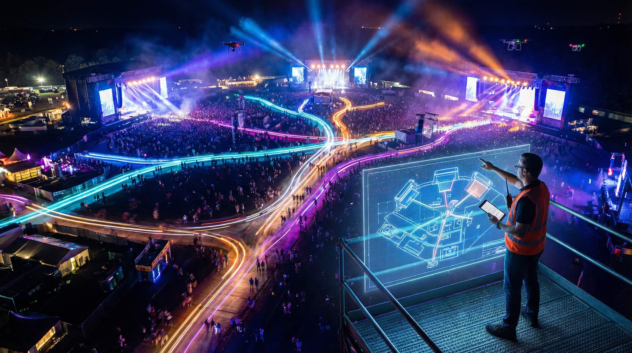 Discover how veteran producers design multi-stage festival sites that flow.
