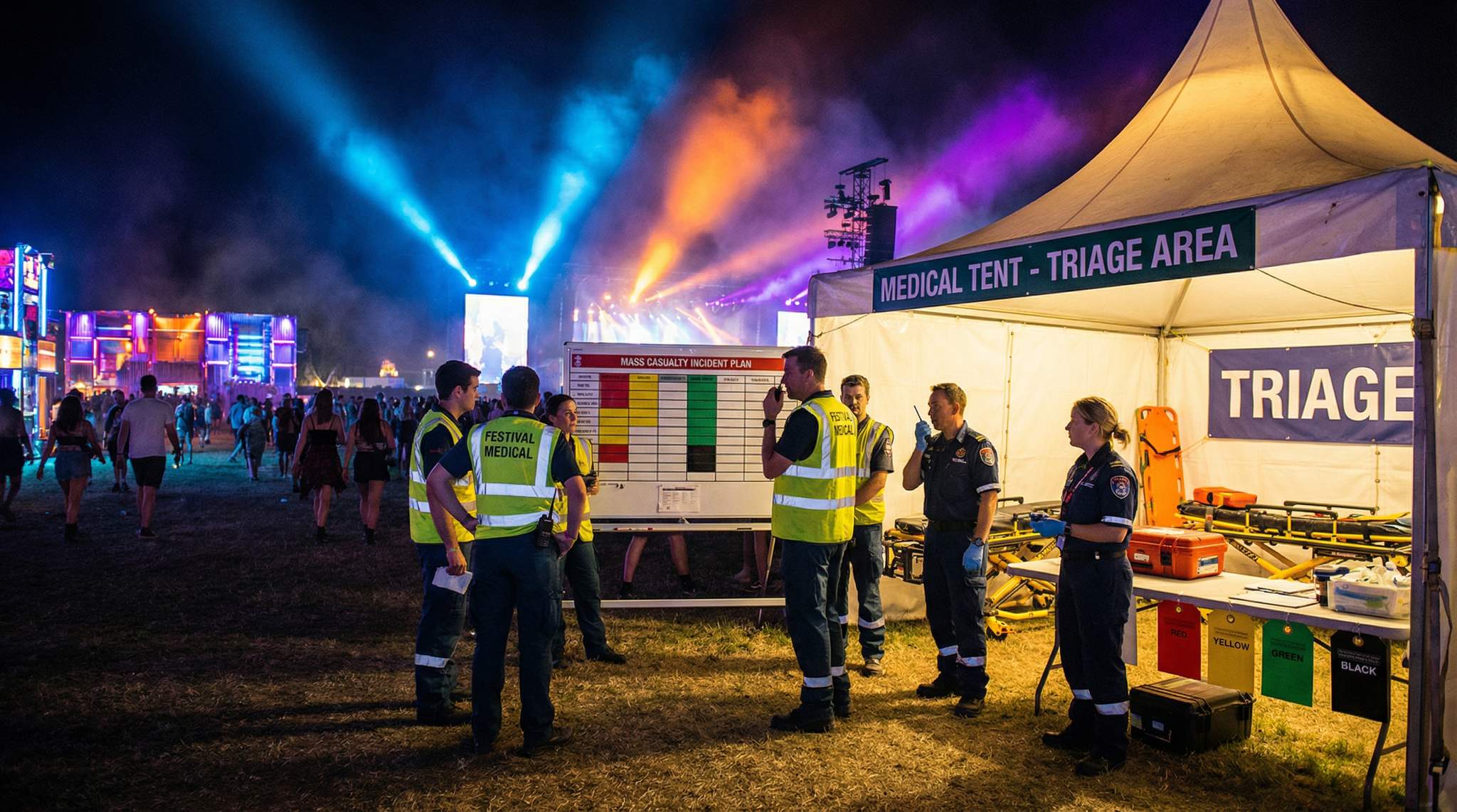 Medical Emergency Response and Mass Casualty Planning for Festivals