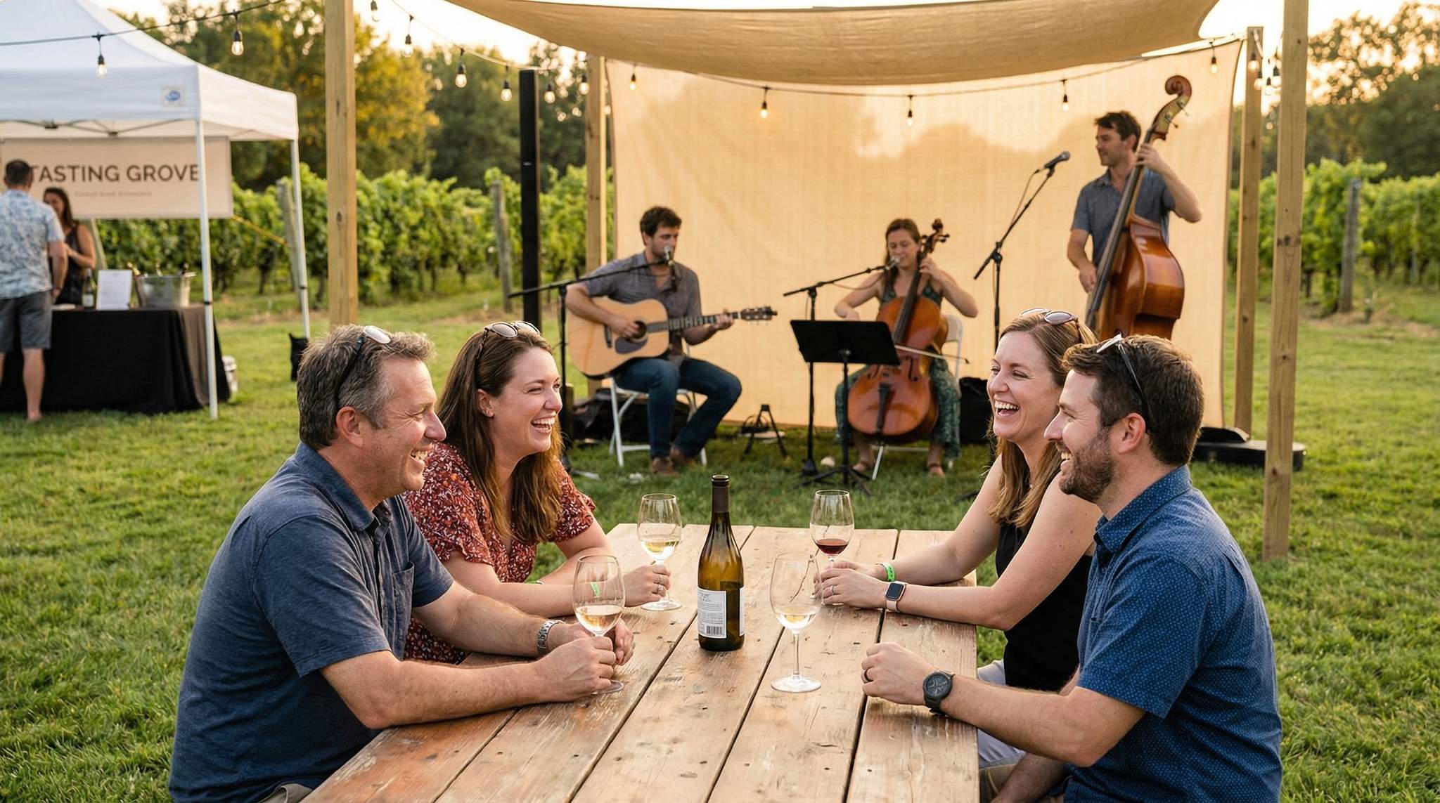 Music & Ambience at Tasting Volumes: Keeping Wine Festival Conversations Flowing
