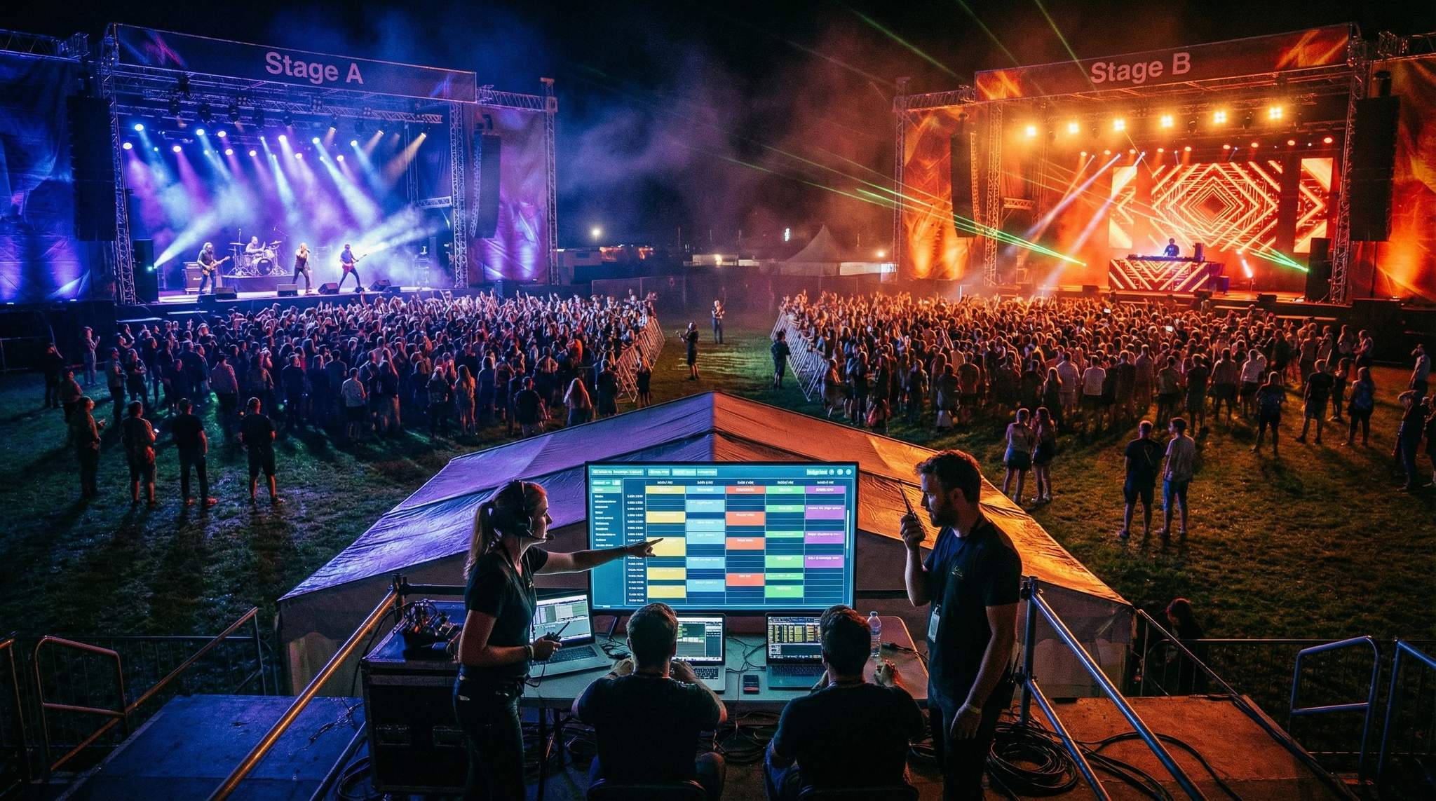 Music Festivals: Coordinating Multi-Stage Productions