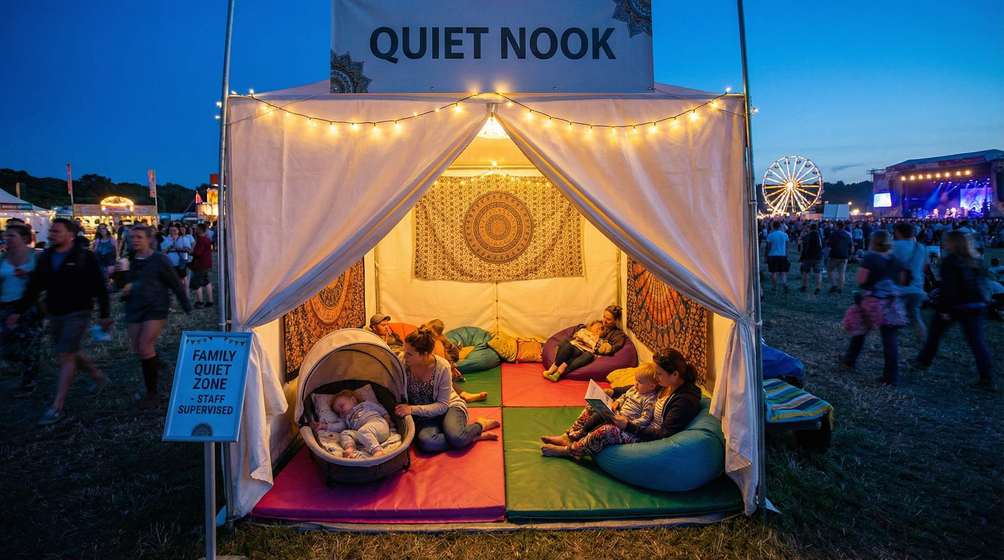 Nap Pods and Quiet Nooks: Micro-Rest as Festival Infrastructure