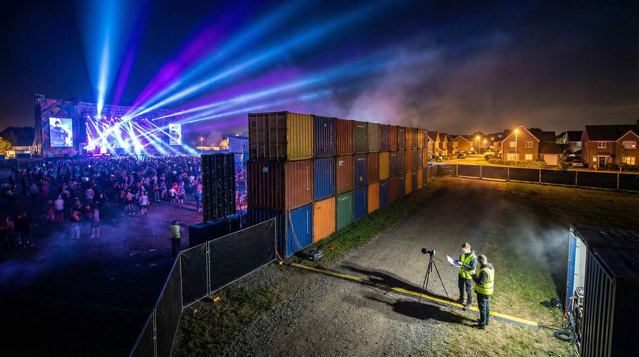 Night-Time Festival Site Selection: Noise, Curfews, and Neighbors