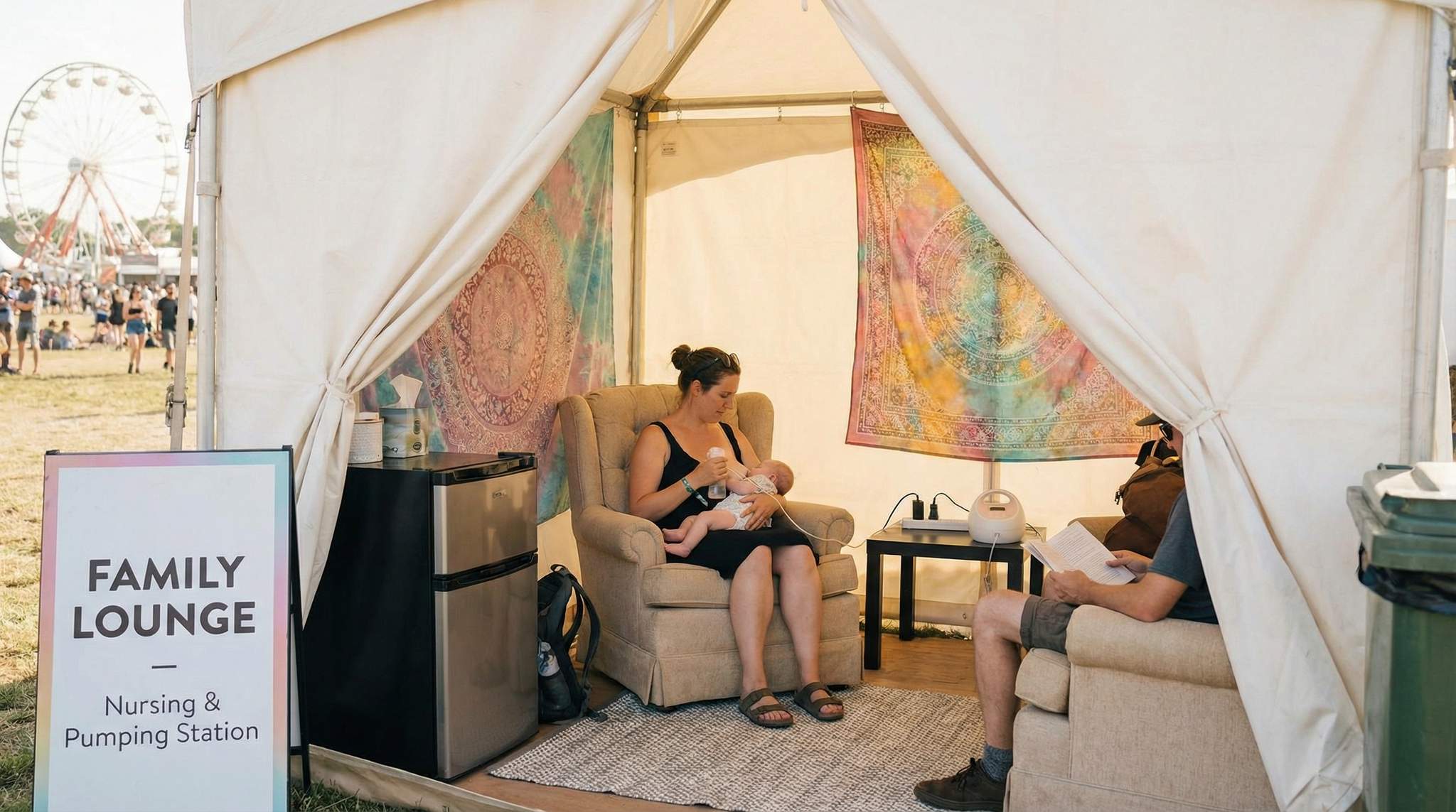 Nursing and Pumping Lounges at Festivals: Privacy, Power, and Dignity