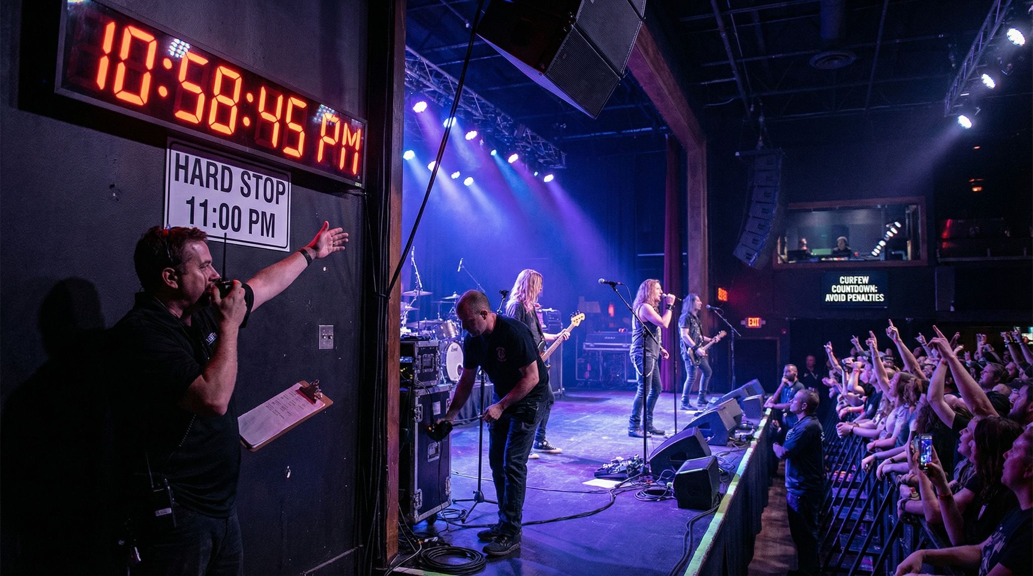 On Time, Every Time: Mastering Show Schedules & Curfew Management at Venues in 2026