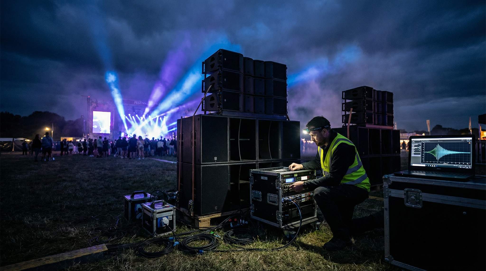 Open-Field Festival Sound Systems: Cardioid & End-Fire in Practice