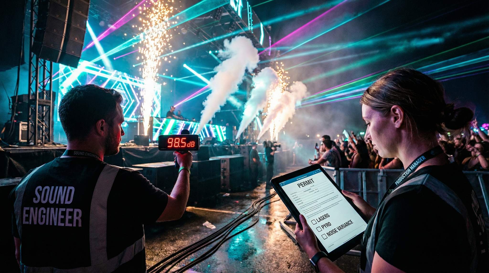 Permits for Electronic Music Festivals: Noise, Lasers, and Special Effects
