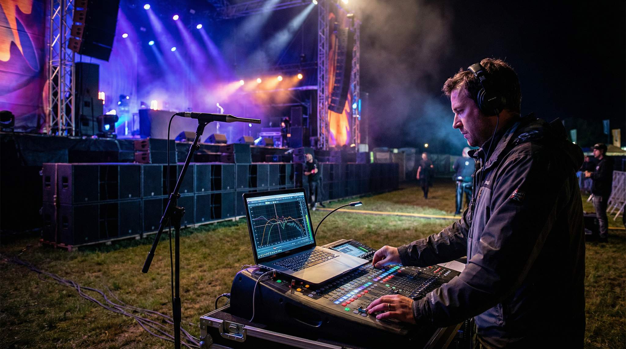 Phase and Time Alignment at Festivals: Achieving Sub-Array Coherence Across Stages