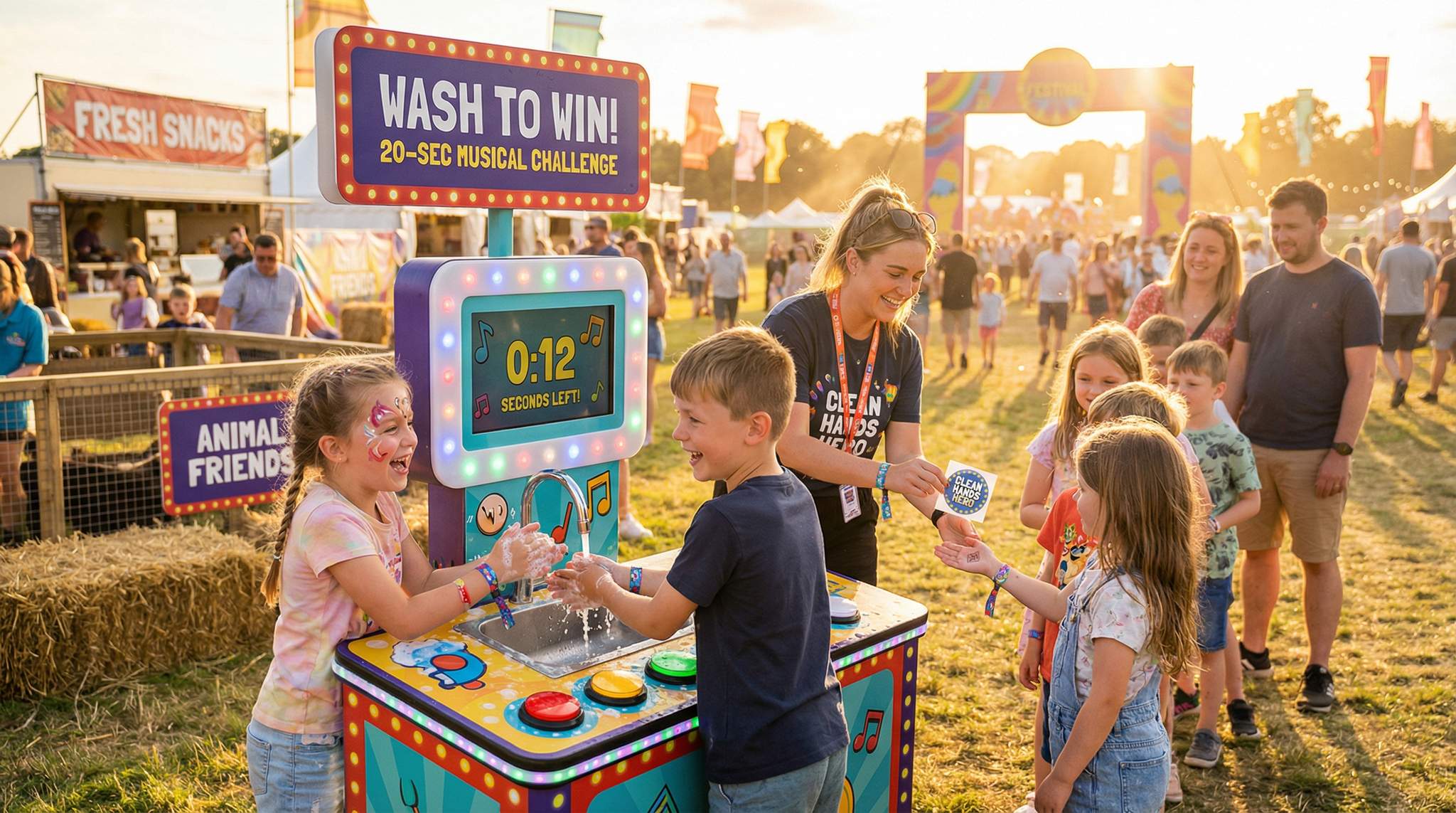 Playful Hand-Wash Campaigns for Family-Friendly Festivals