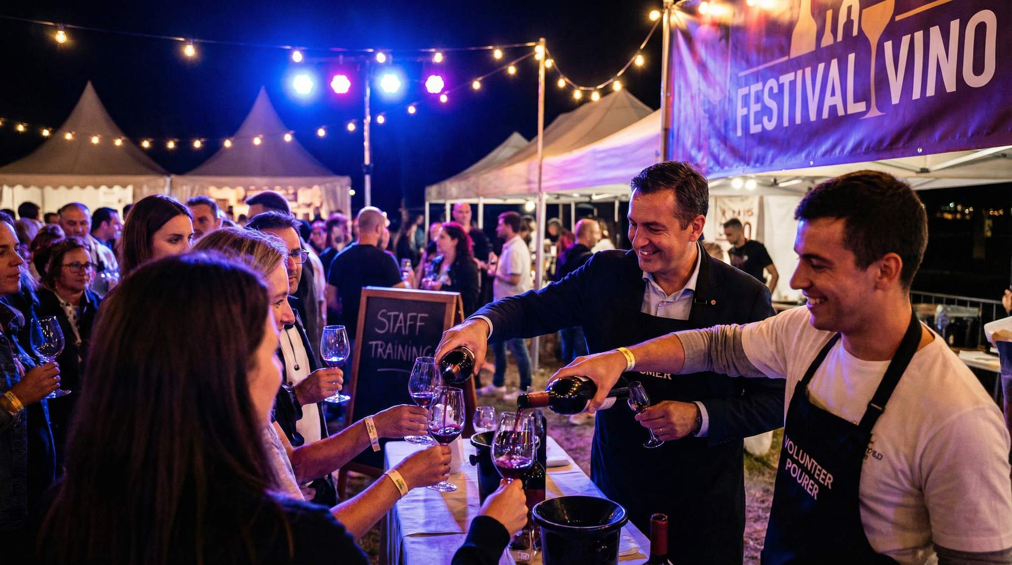 Pourer Staffing for Wine Festivals: Somms, Educators, and Trained Volunteers