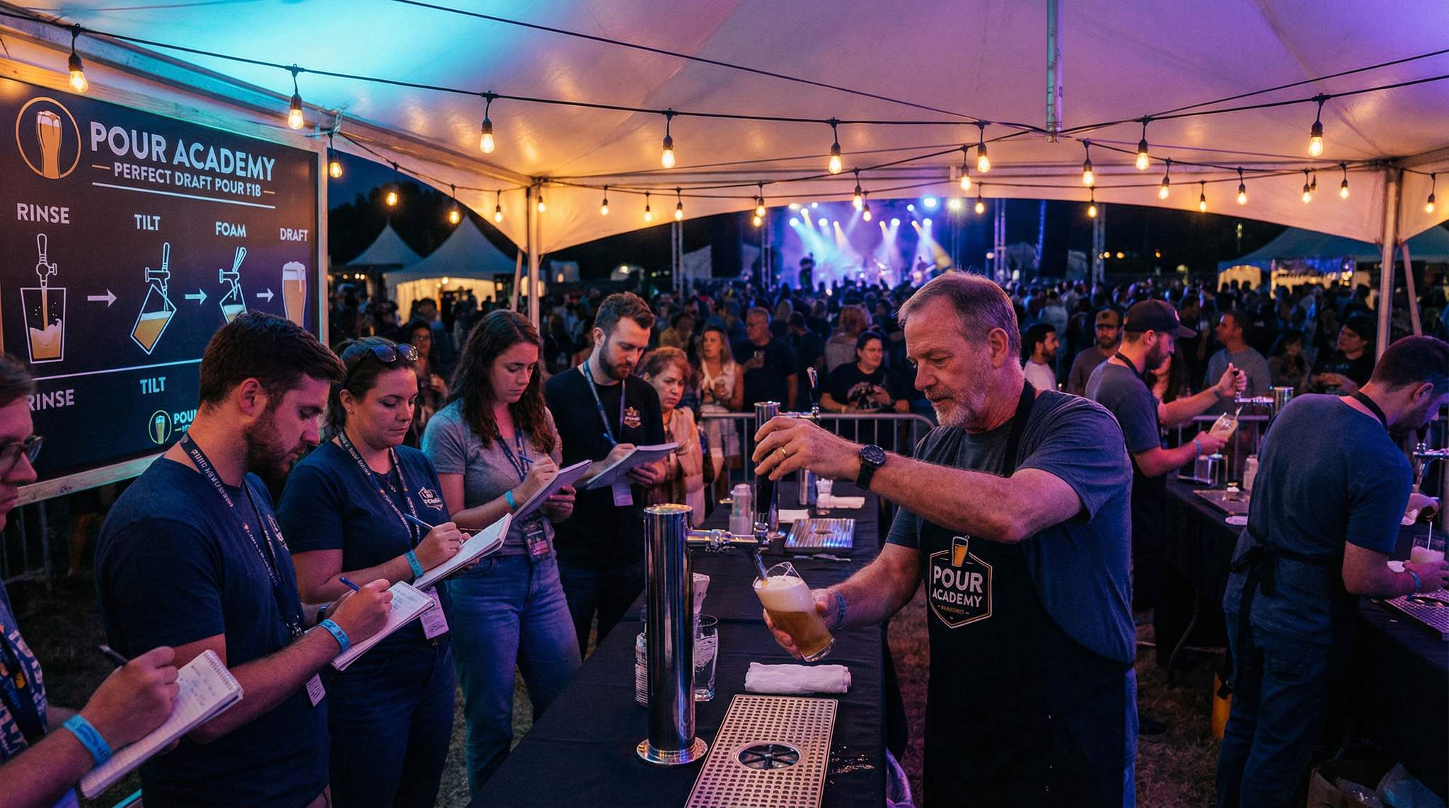 Pourer Training Academy: Draft Etiquette & Service SOPs for Beer Festivals