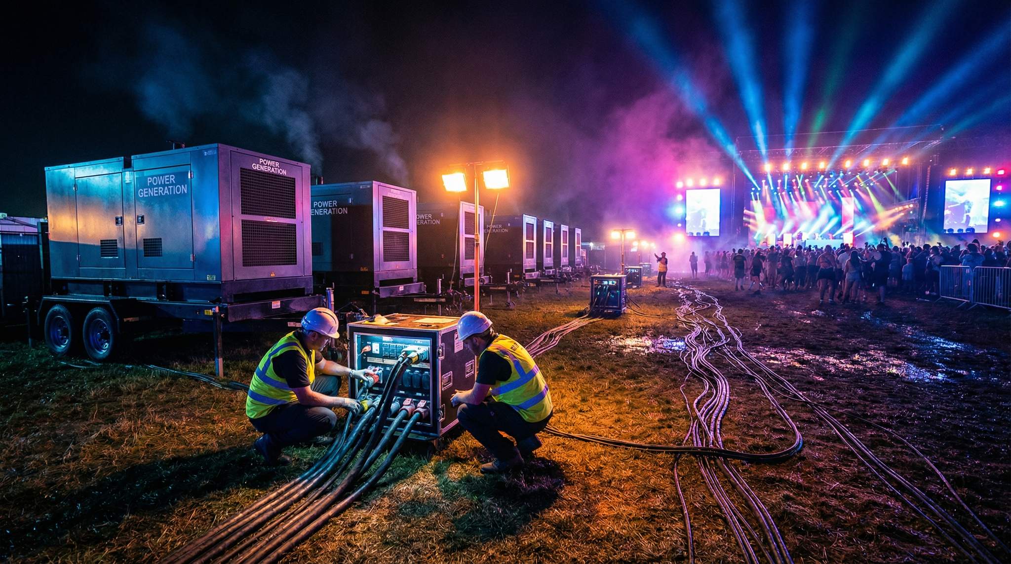 Power Supply and Electrical Distribution Planning for Festivals