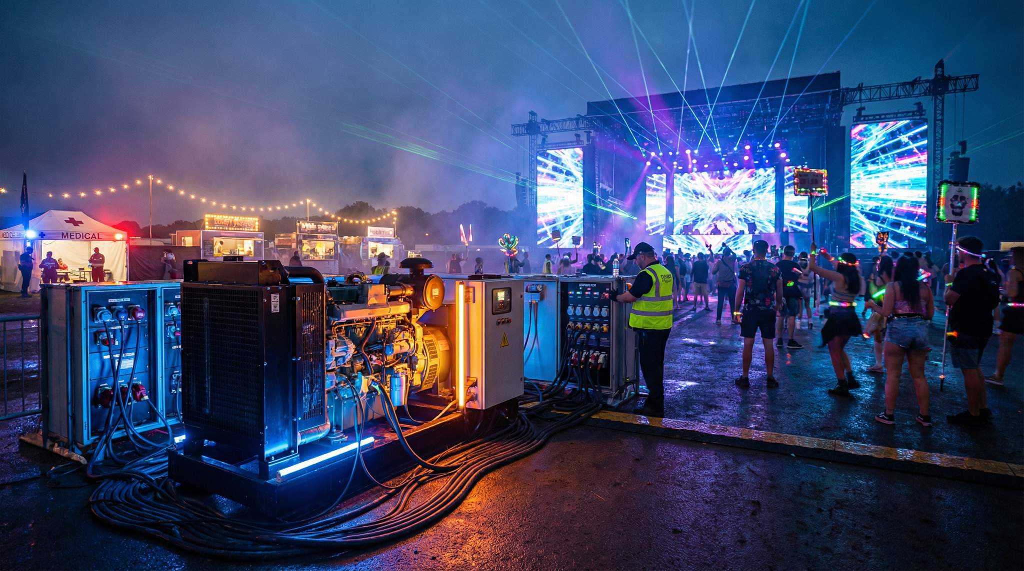 Powering an All-Night Festival