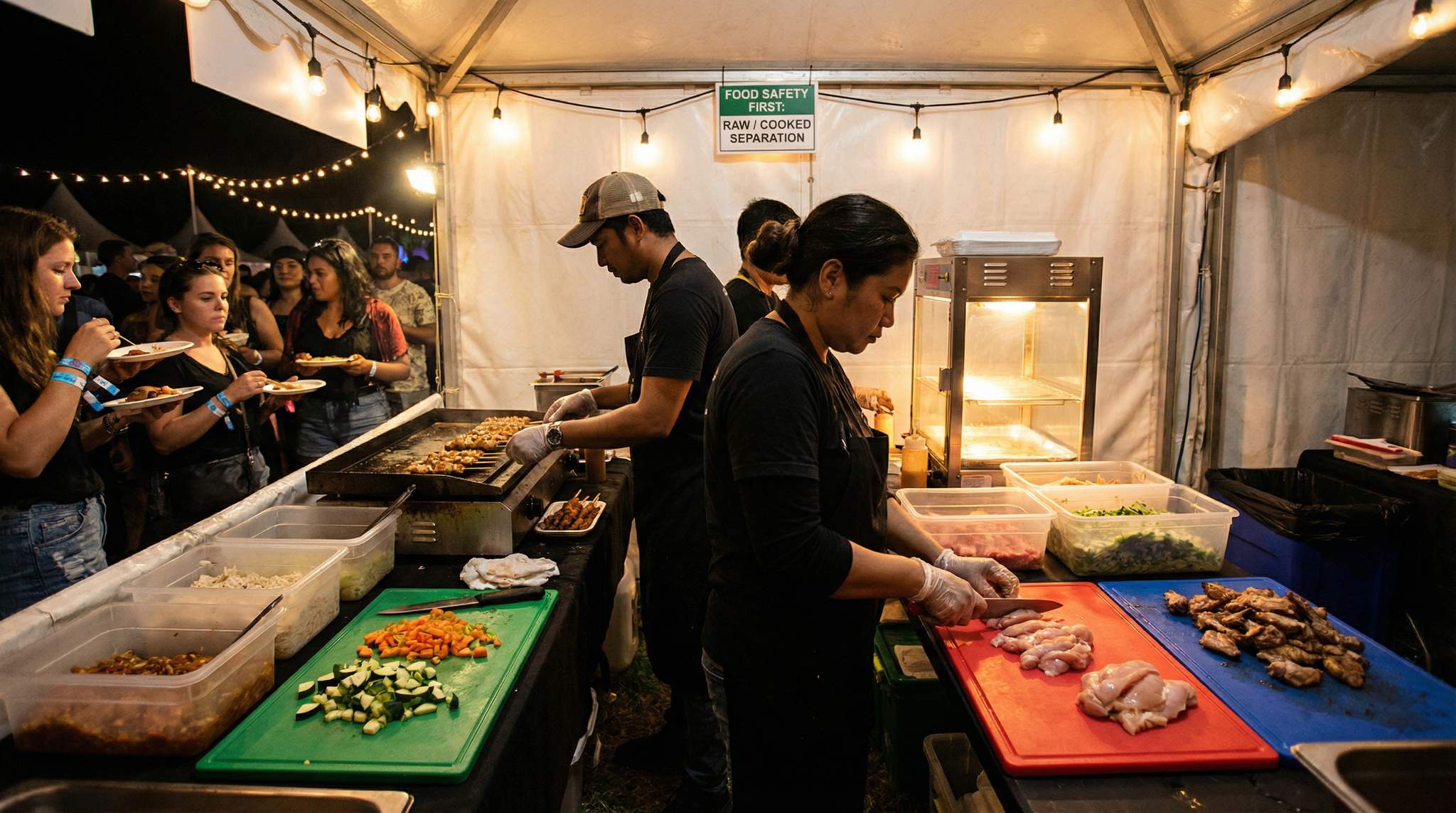 Preventing Cross-Contamination in Tight Festival Booths