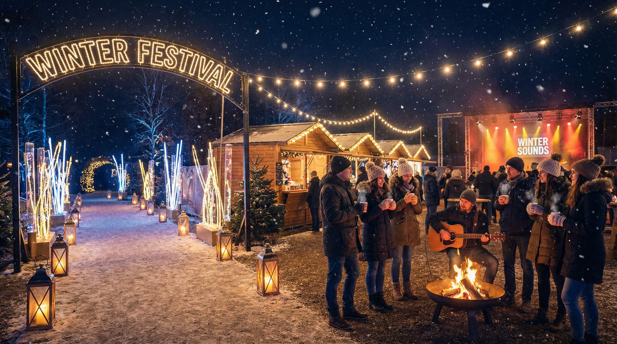 Programming the Winter Festival Season: Light Trails, Markets, and Acoustic Sets
