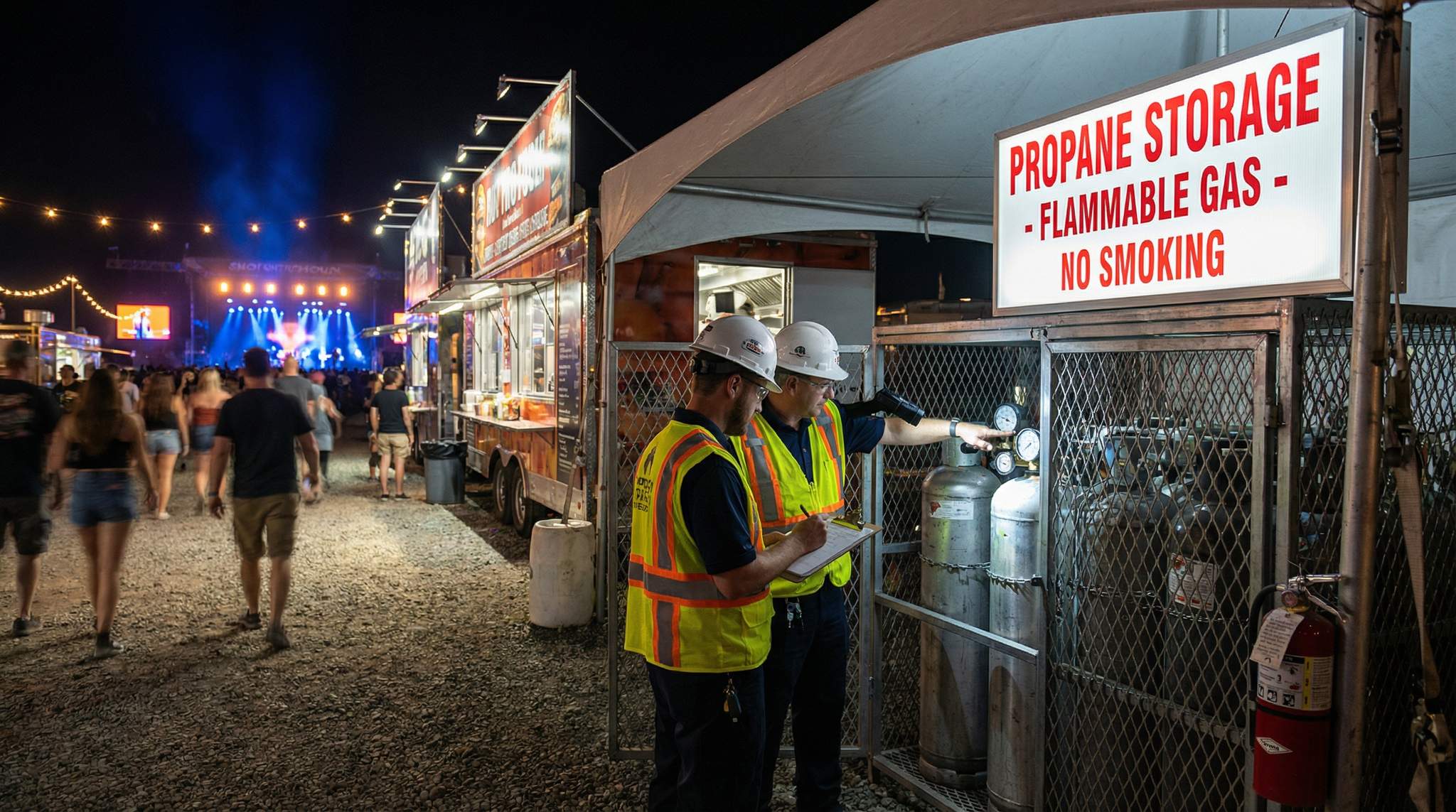 Propane/LPG Storage & Routing: Keeping Flame Cooking Safe and Legal at Food Festivals