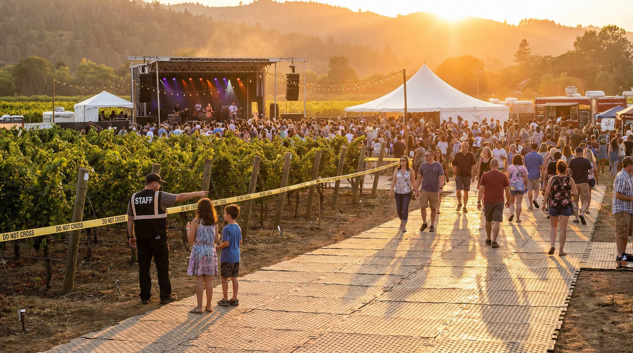 Protecting Vines & Soils: Root Zones and Traffic Plans for Wine Festivals