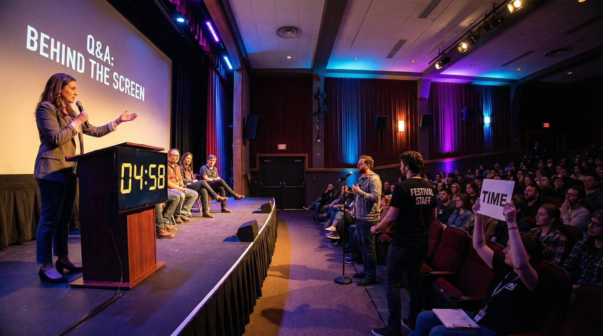 Q&A Excellence at Film Festivals: Moderators, Timekeeping, and Safety