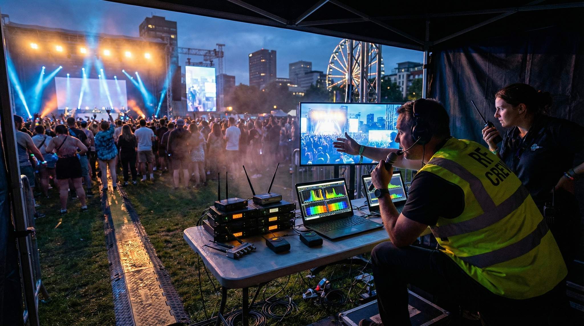 RF Coordination Across a Small City Festival: Best Practices for Wireless Systems